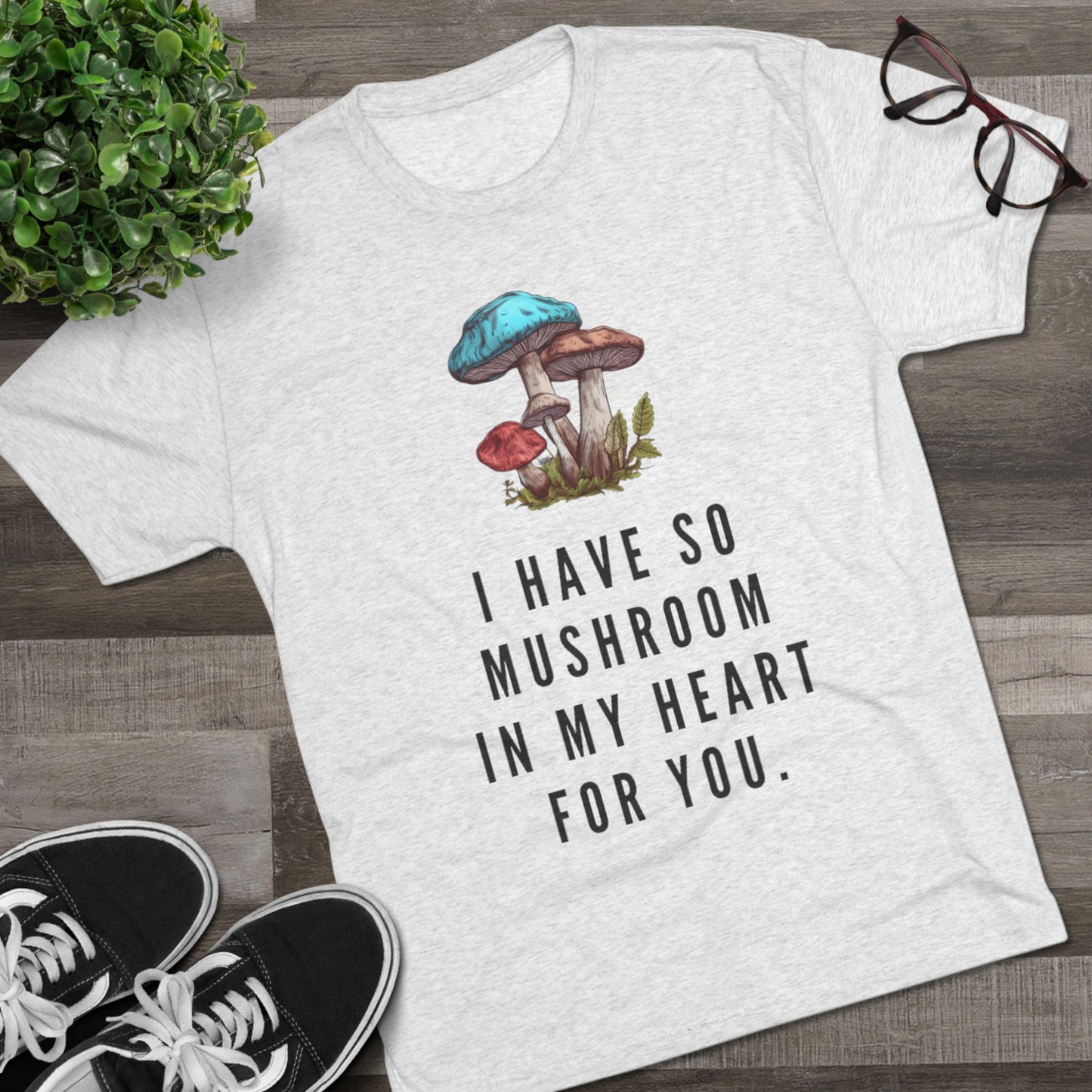 Mushroom In My Heart Unisex Tri-Blend Tee
