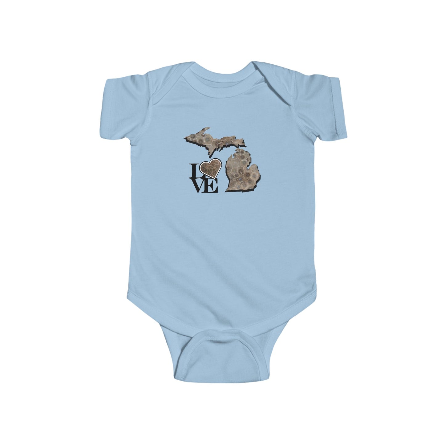 Love Michigan Petoskey Stone Infant Bodysuit