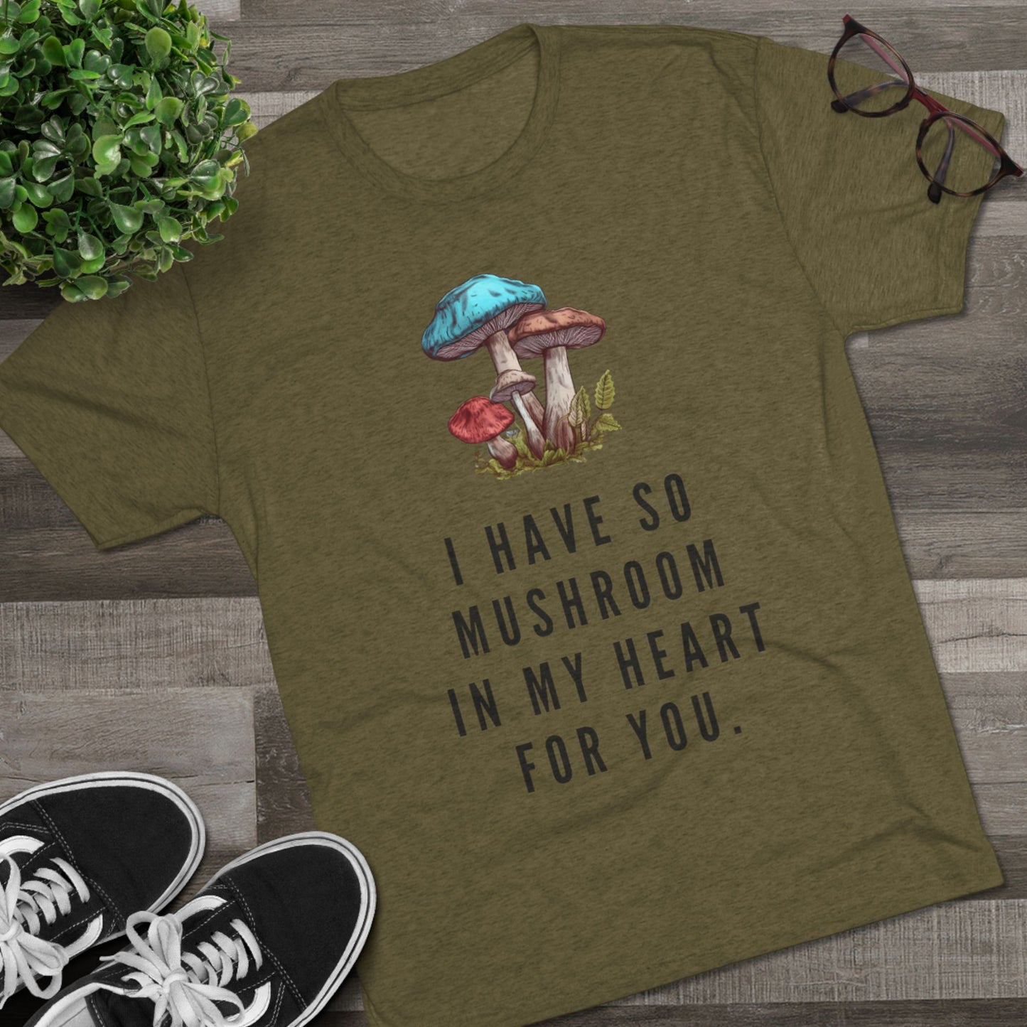 Mushroom In My Heart Unisex Tri-Blend Tee