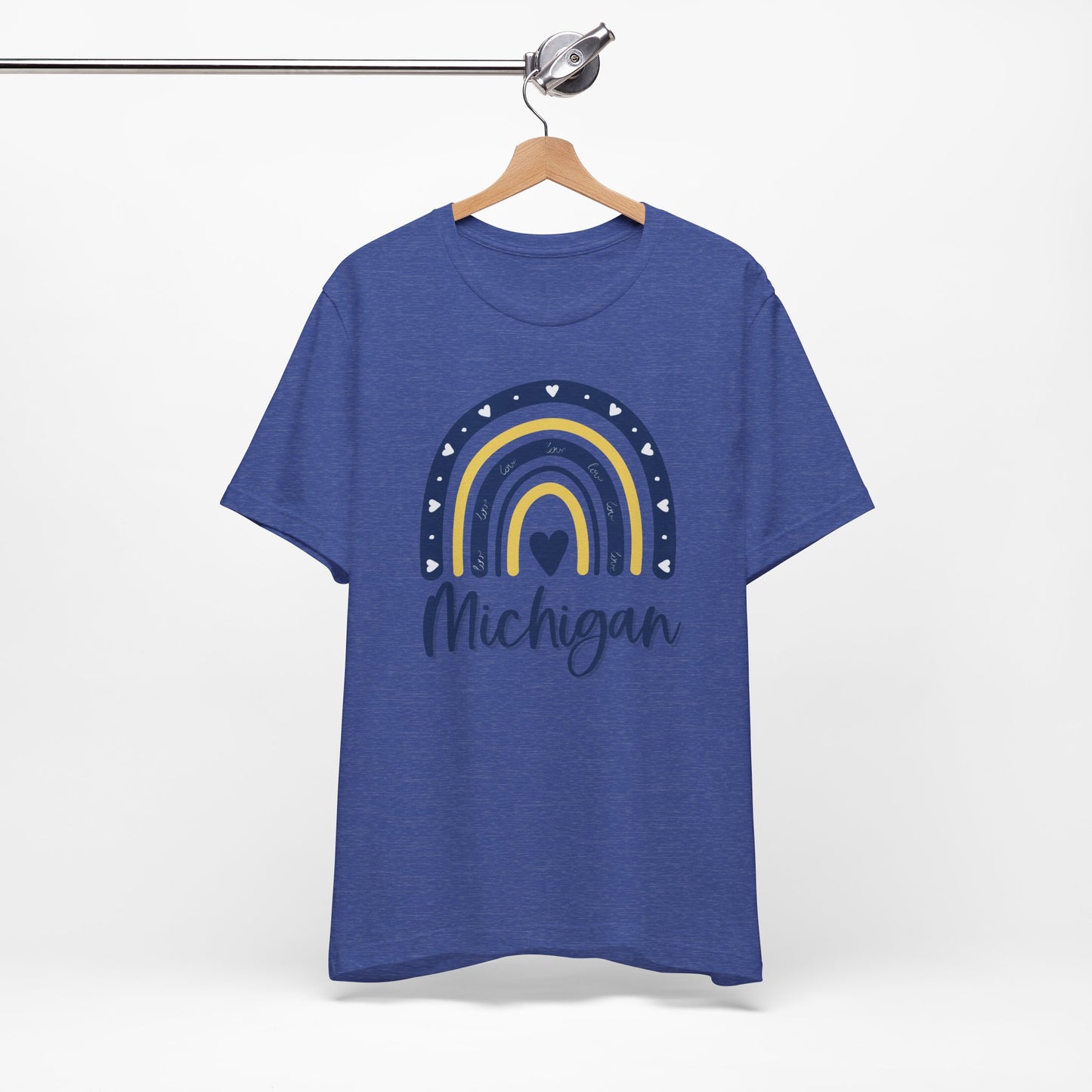 Michigan Rainbow Tshirt Sleeve Tee