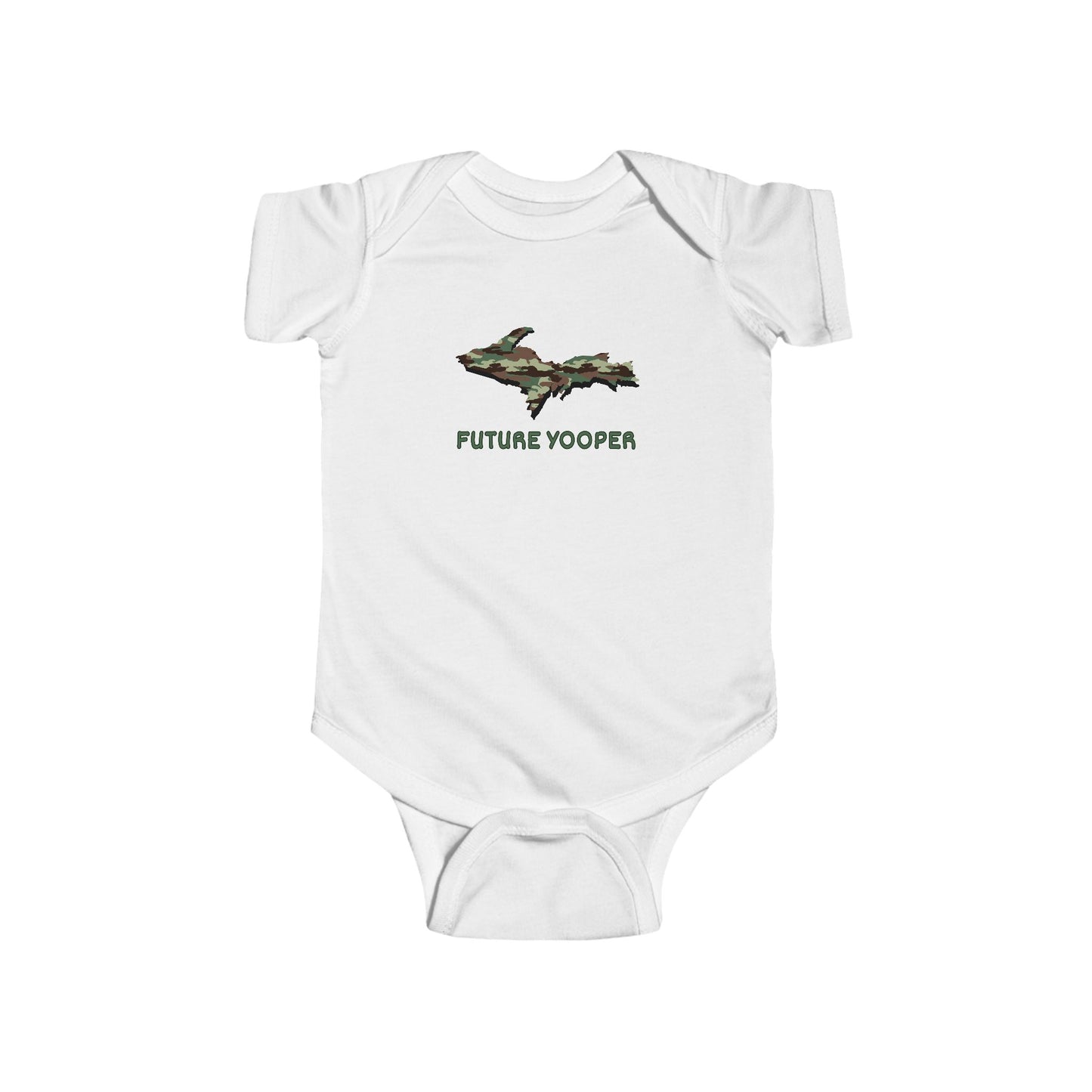 Future Yooper Camo Upper Peninsula Michigan Infant Bodysuit