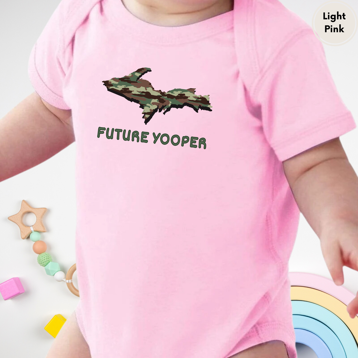 Future Yooper Camo Upper Peninsula Michigan Infant Bodysuit