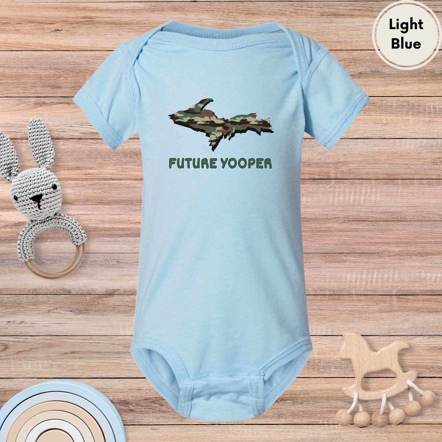 Future Yooper Camo Upper Peninsula Michigan Infant Bodysuit