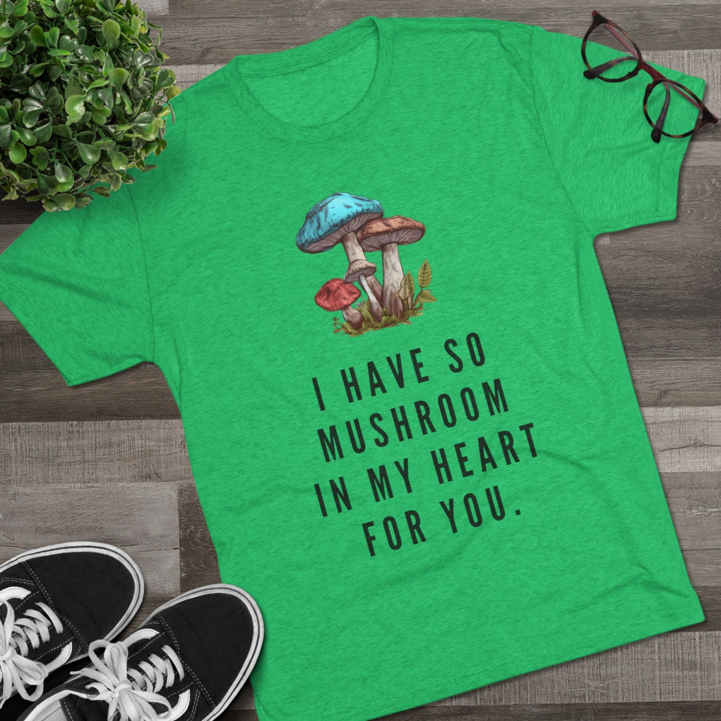 Mushroom In My Heart Unisex Tri-Blend Tee