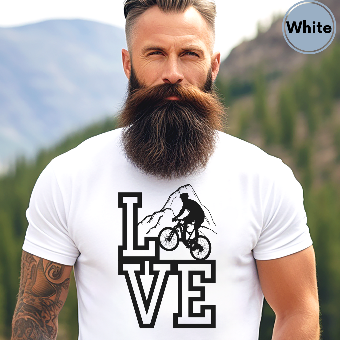 Love Mountain Biking tshirt