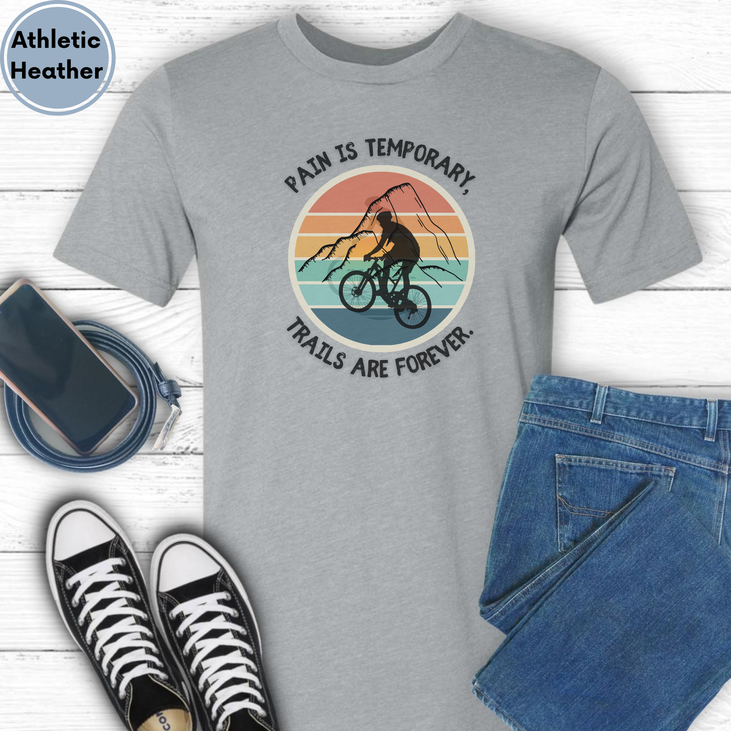 Michigan Trails are Forever Mountain Biking Unisex tshirt