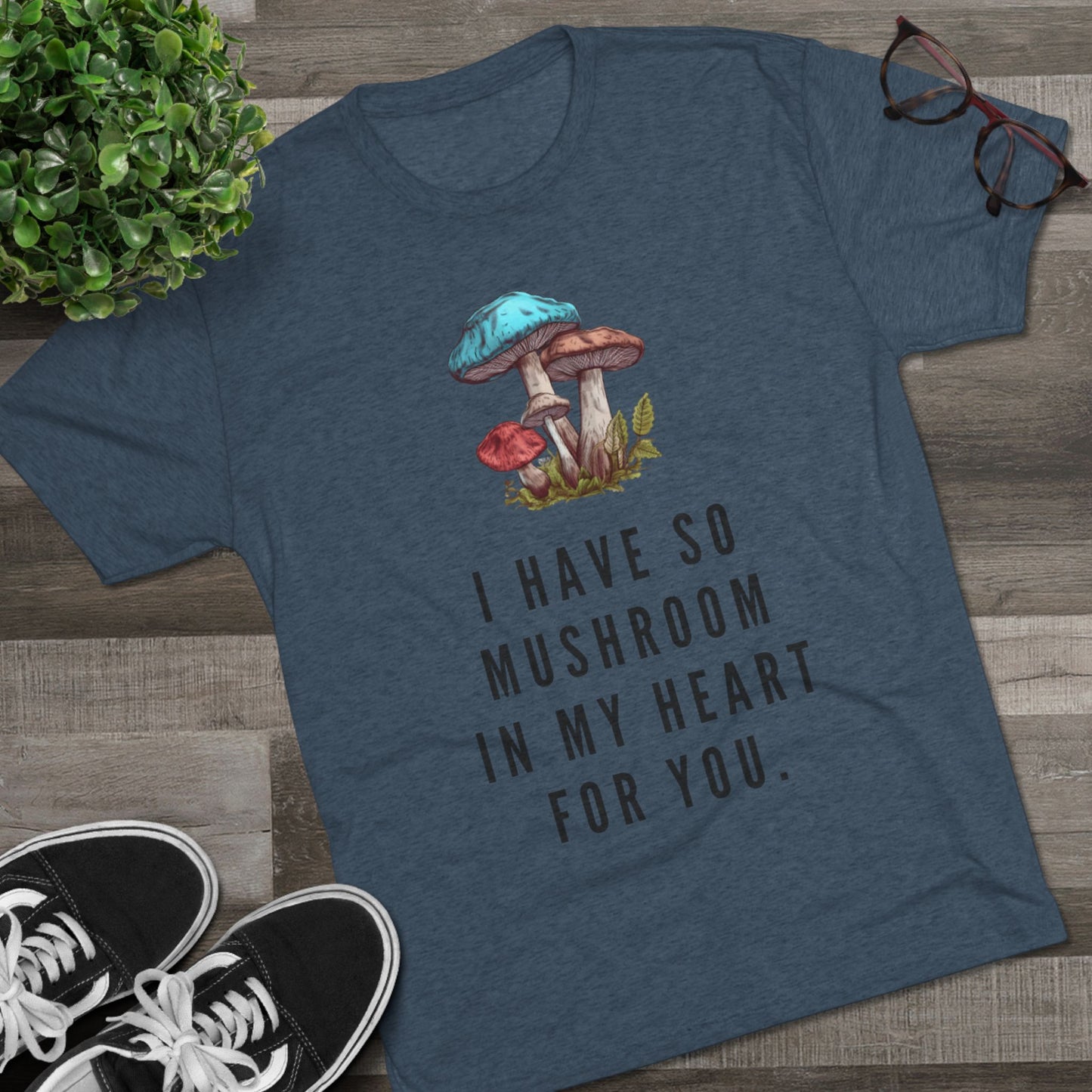 Mushroom In My Heart Unisex Tri-Blend Tee