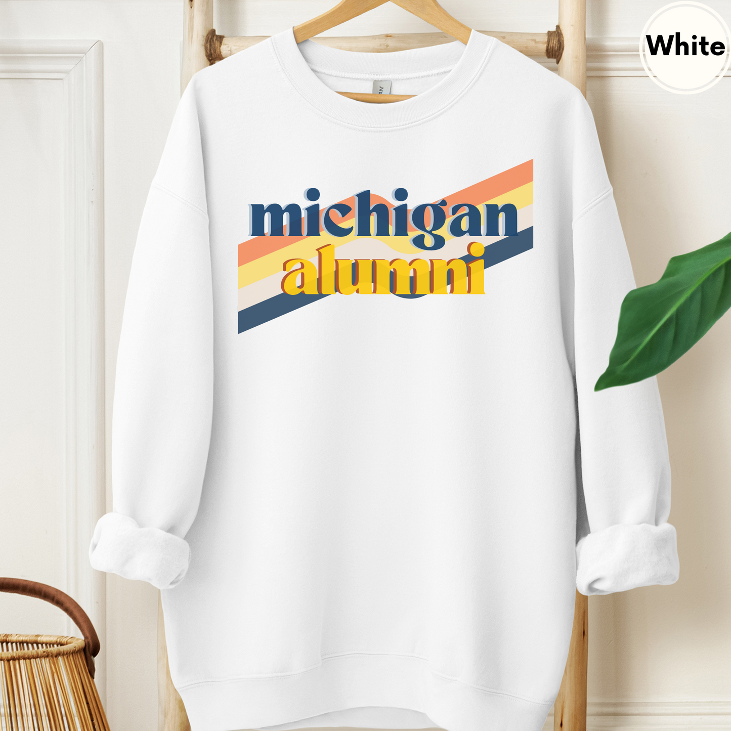 Michigan Alumni Vintage Sweatshirt