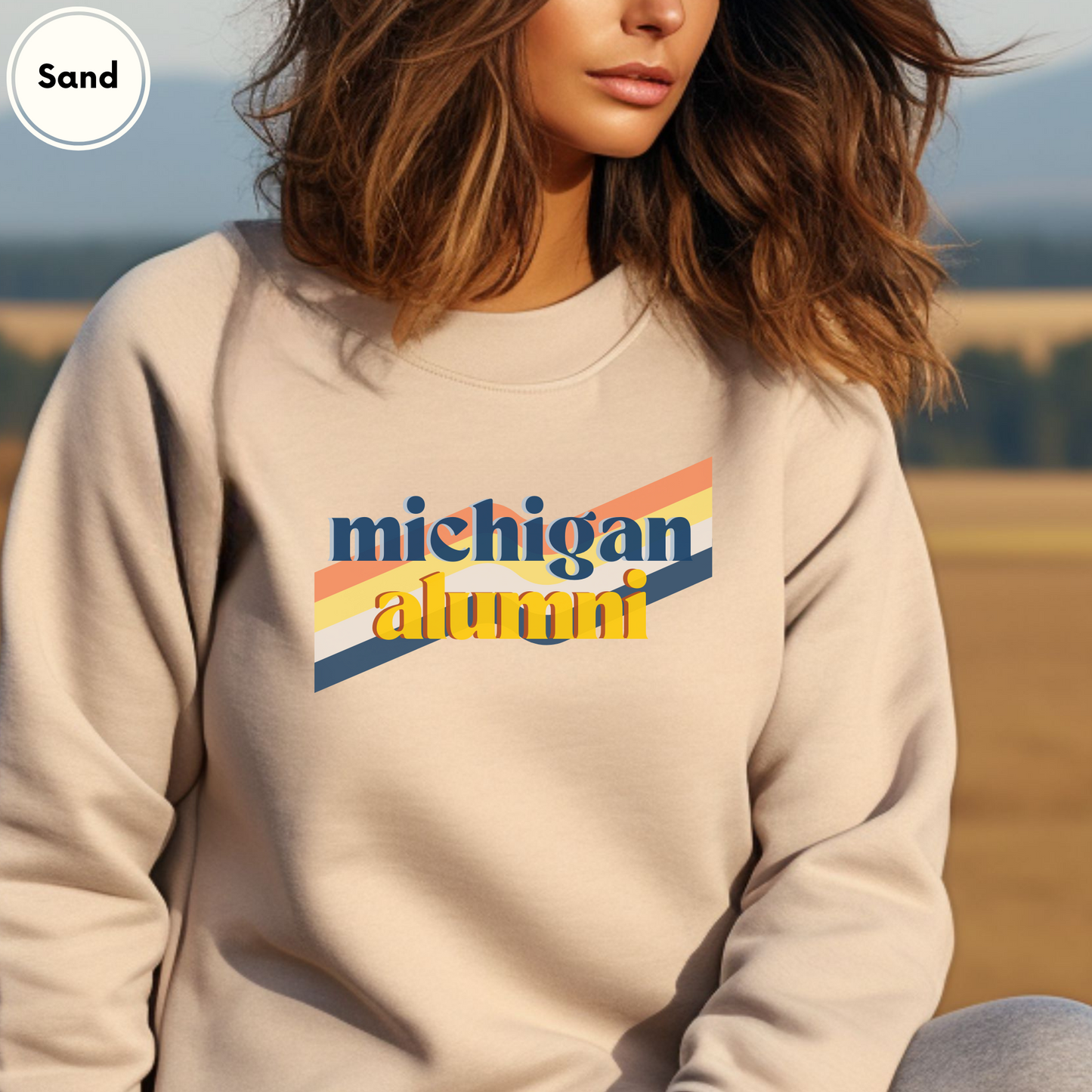 Michigan Alumni Vintage Sweatshirt