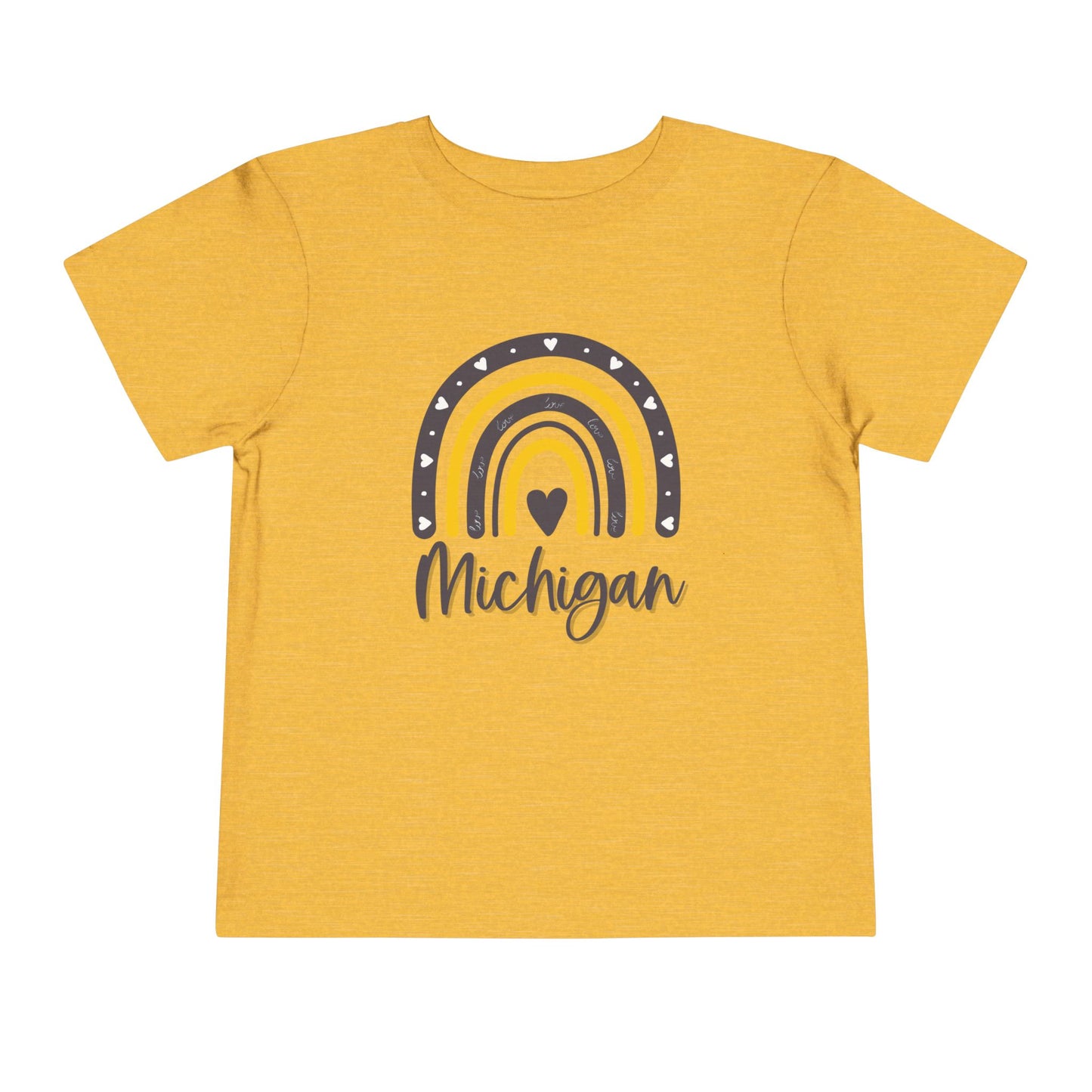 Toddler University of Michigan Rainbow Short Sleeve Tee