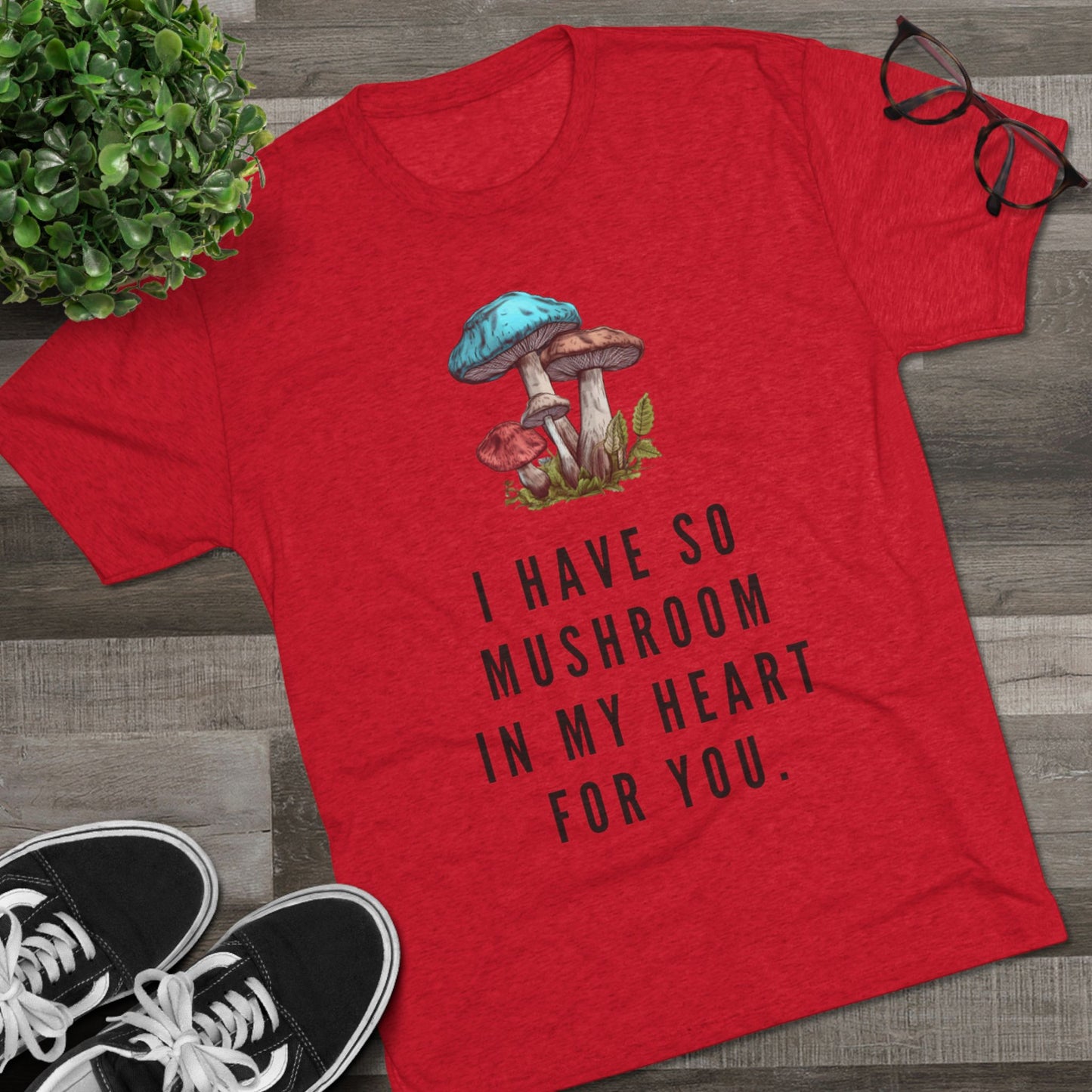 Mushroom In My Heart Unisex Tri-Blend Tee