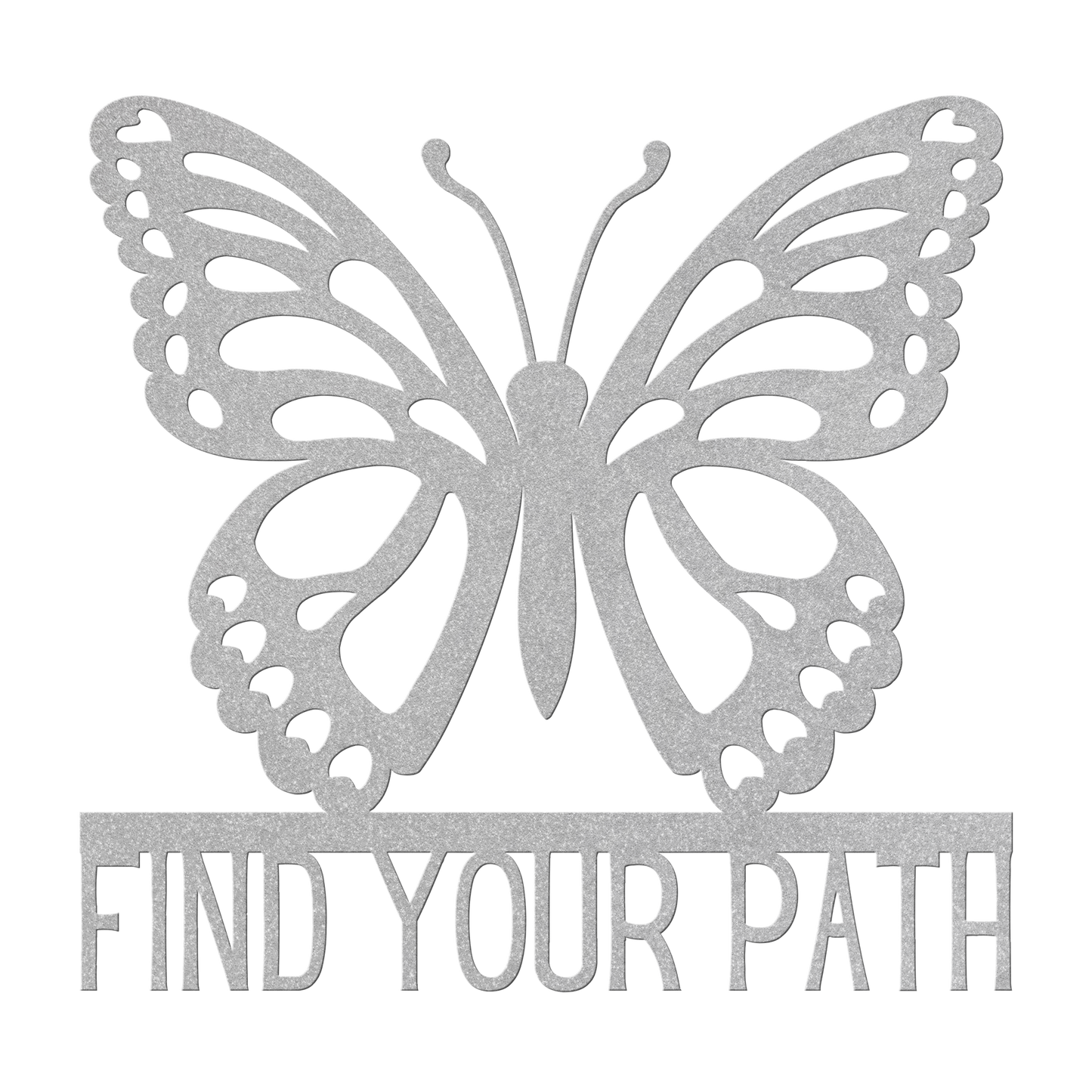 Find_Your_Path_Butterfly_Metal_Sign_Silver_Transparent_Mockup.png