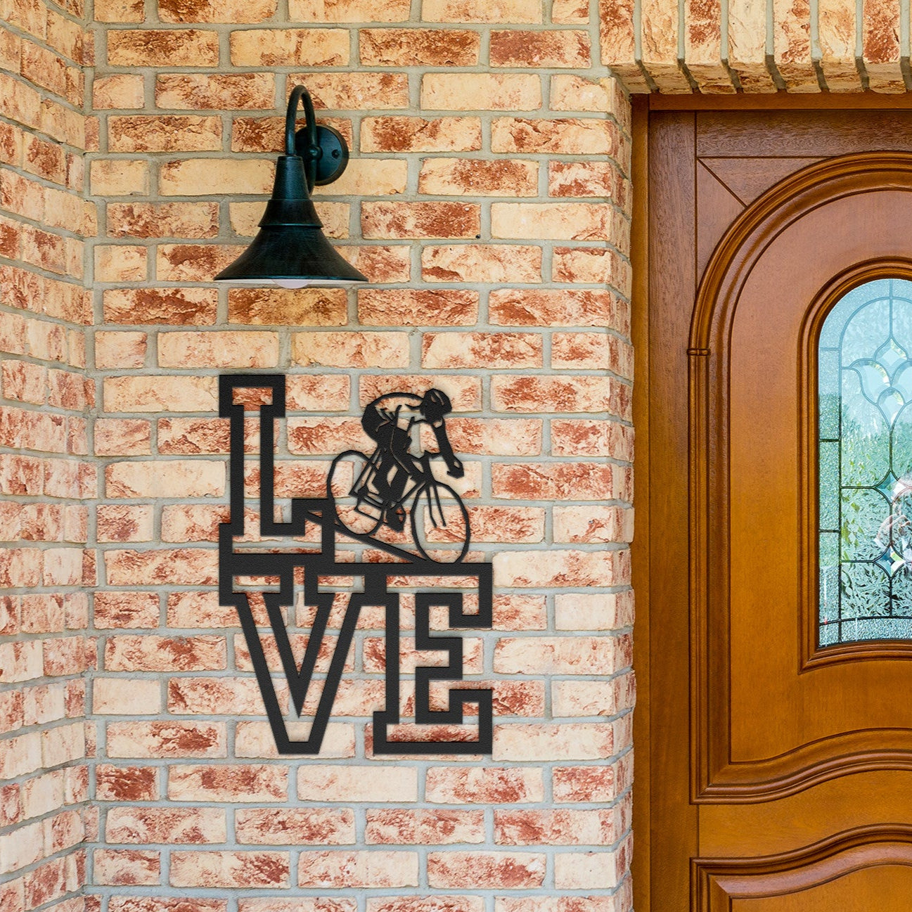 I Love Cycling Metal Sign