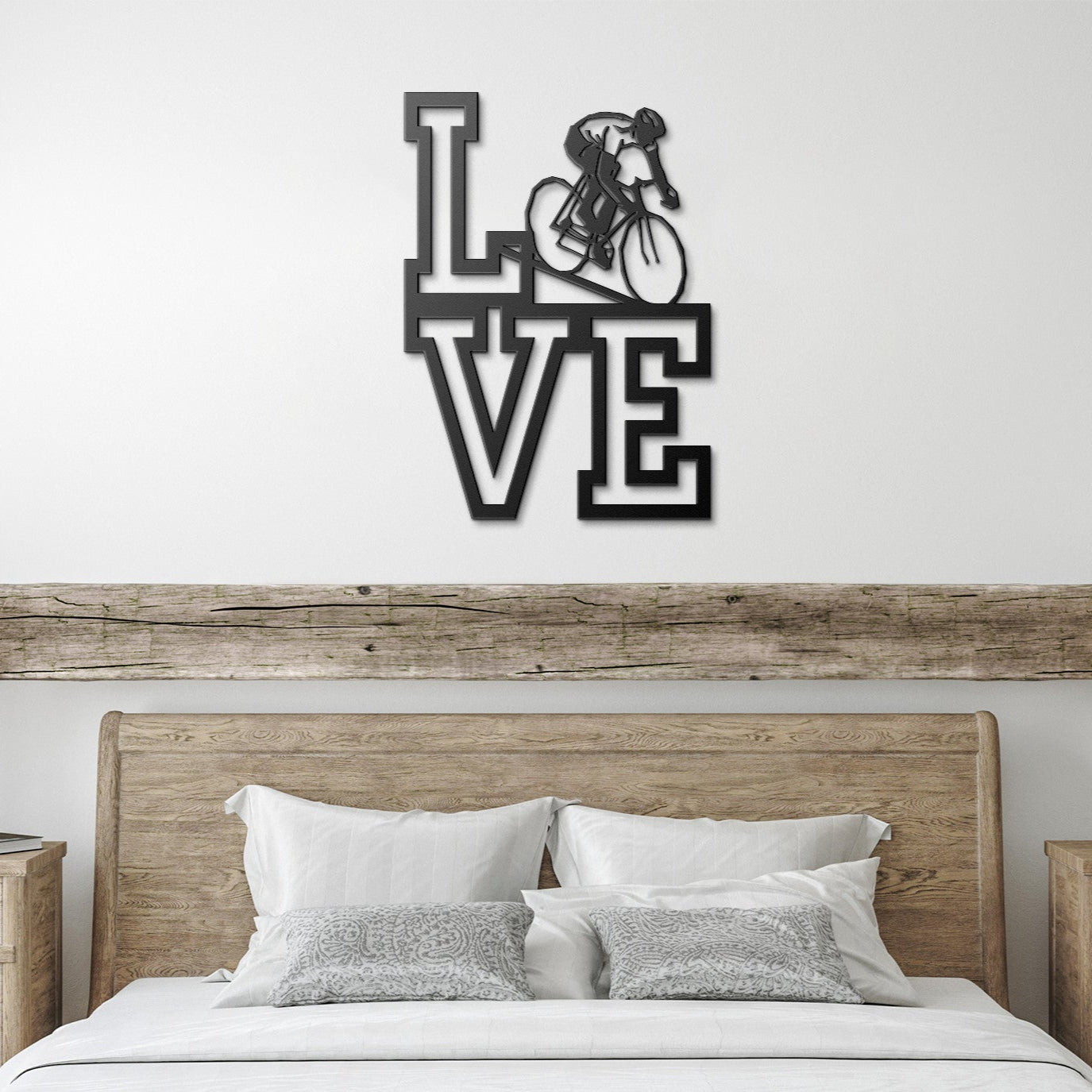 I Love Cycling Metal Sign