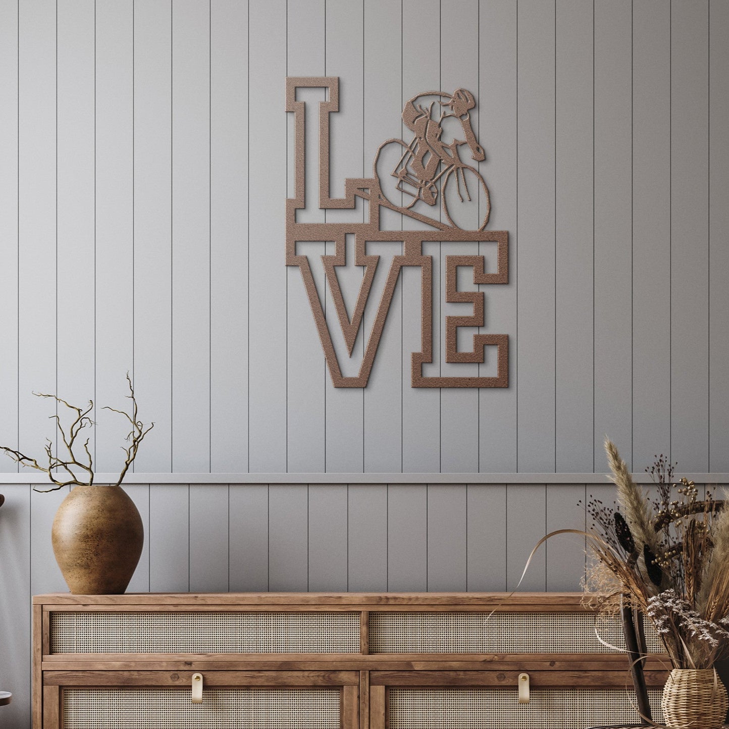 I Love Cycling Metal Sign