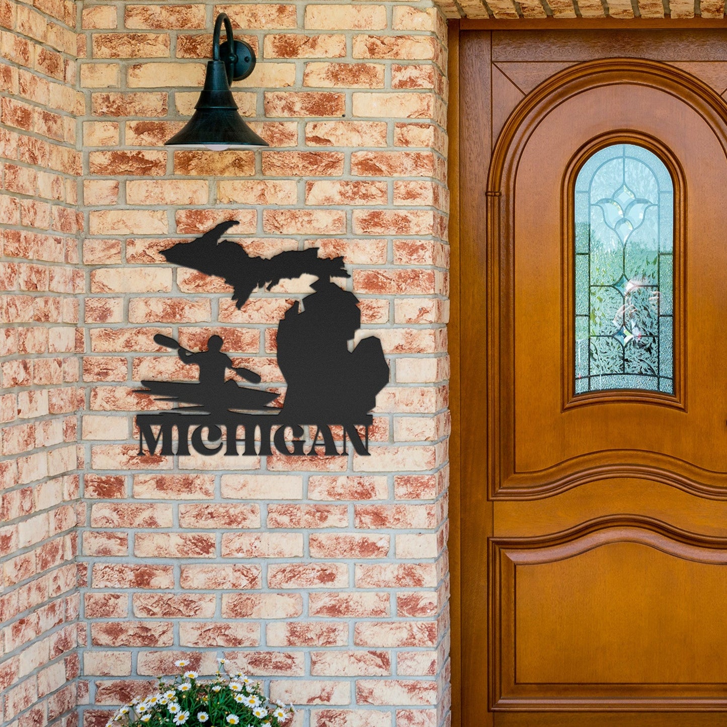 Michigan Kayaking Metal Sign
