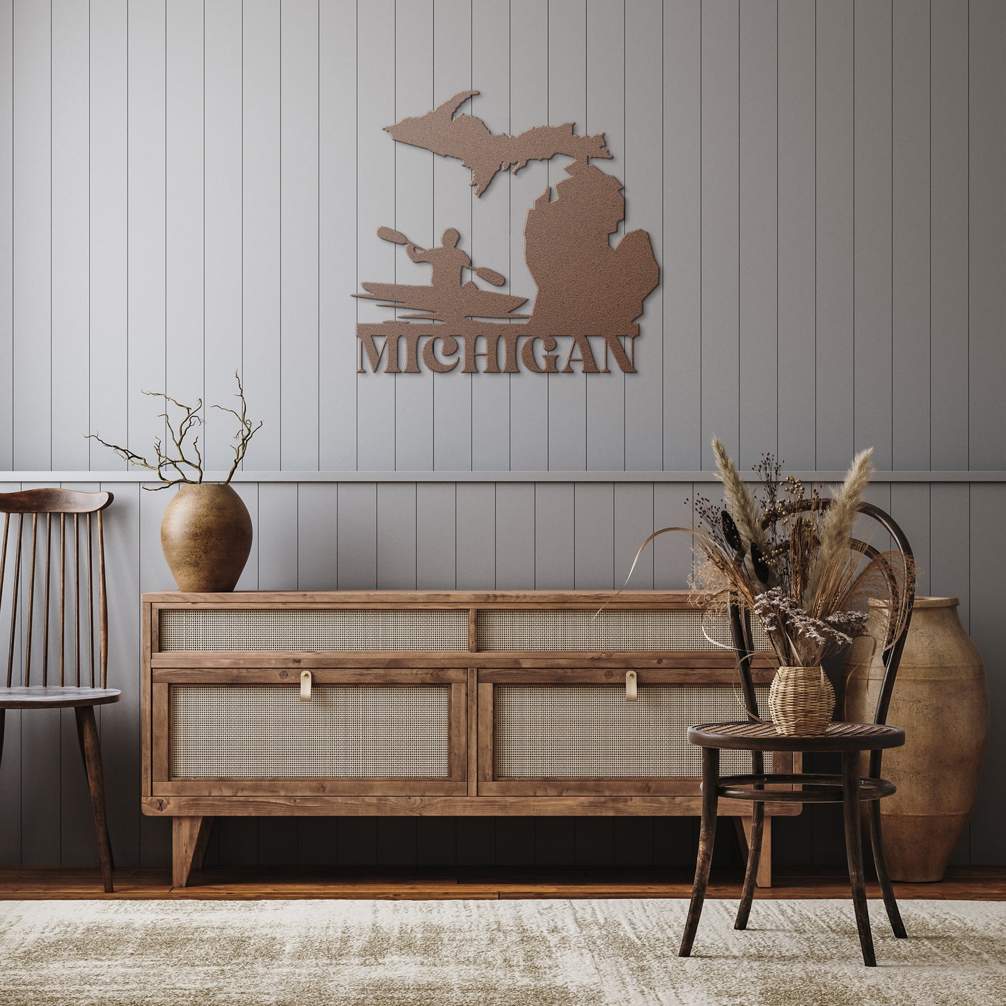Michigan Kayaking Metal Sign