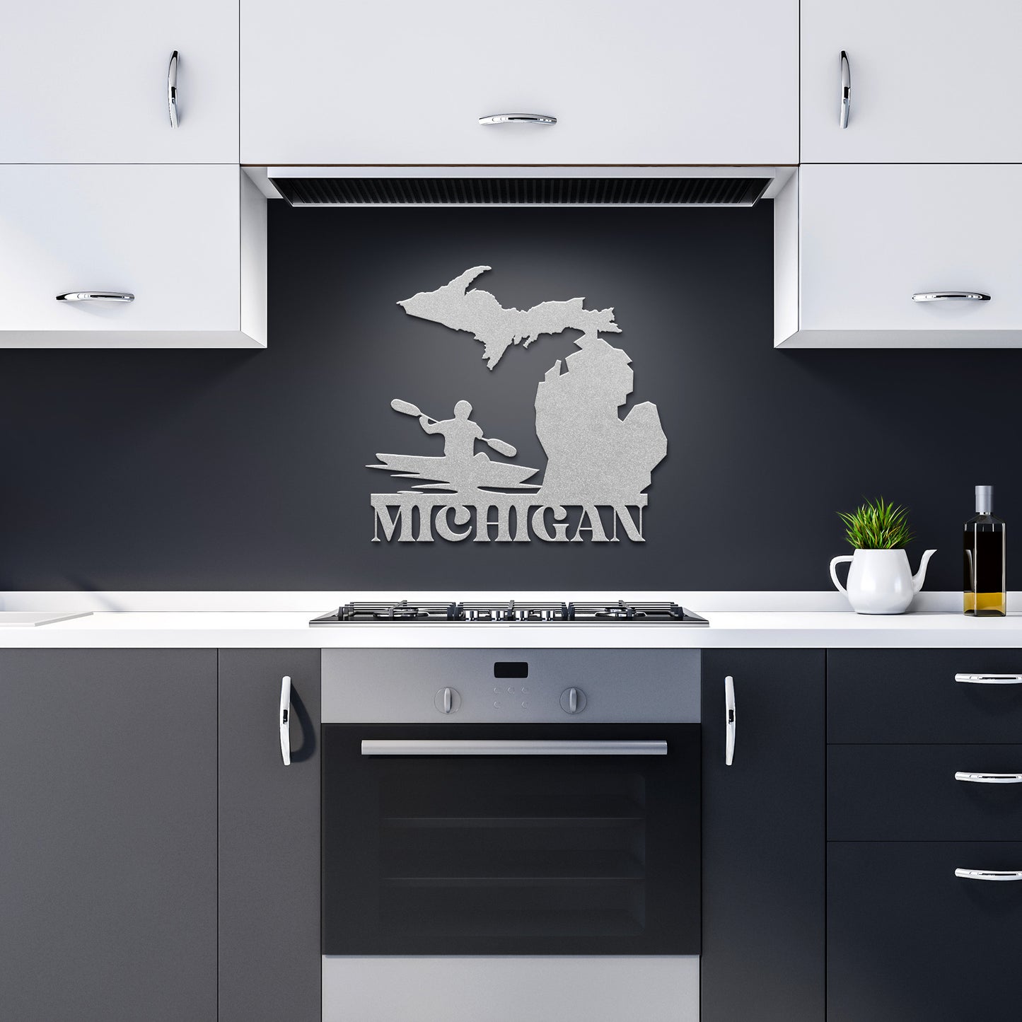 Michigan Kayaking Metal Sign