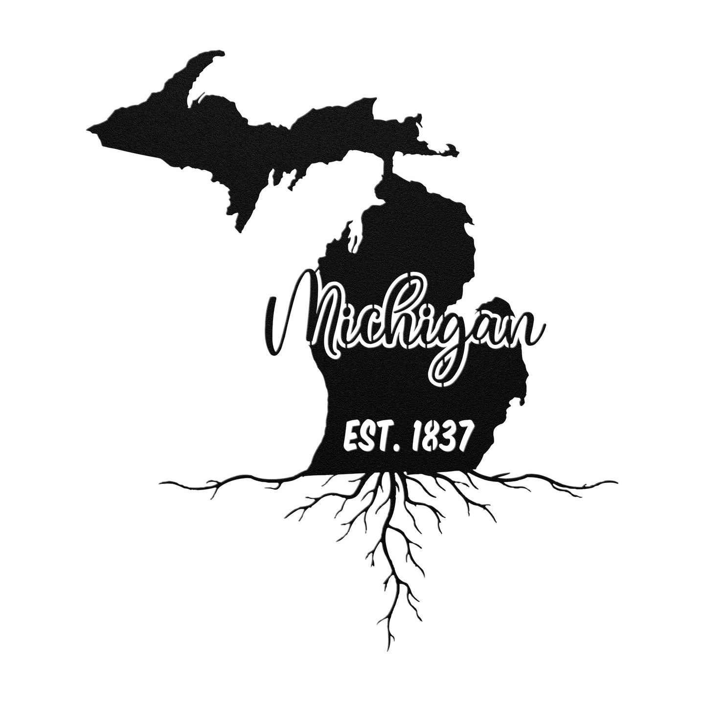 Michigan Roots Metal Sign