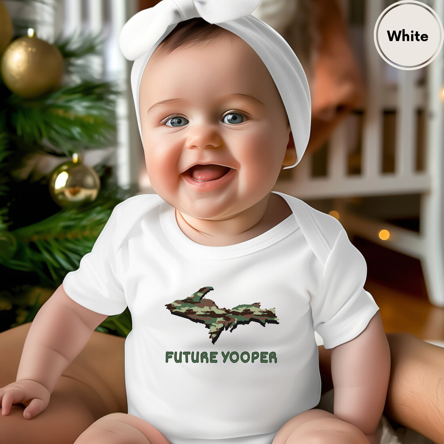 Future Yooper Camo Upper Peninsula Michigan Infant Bodysuit