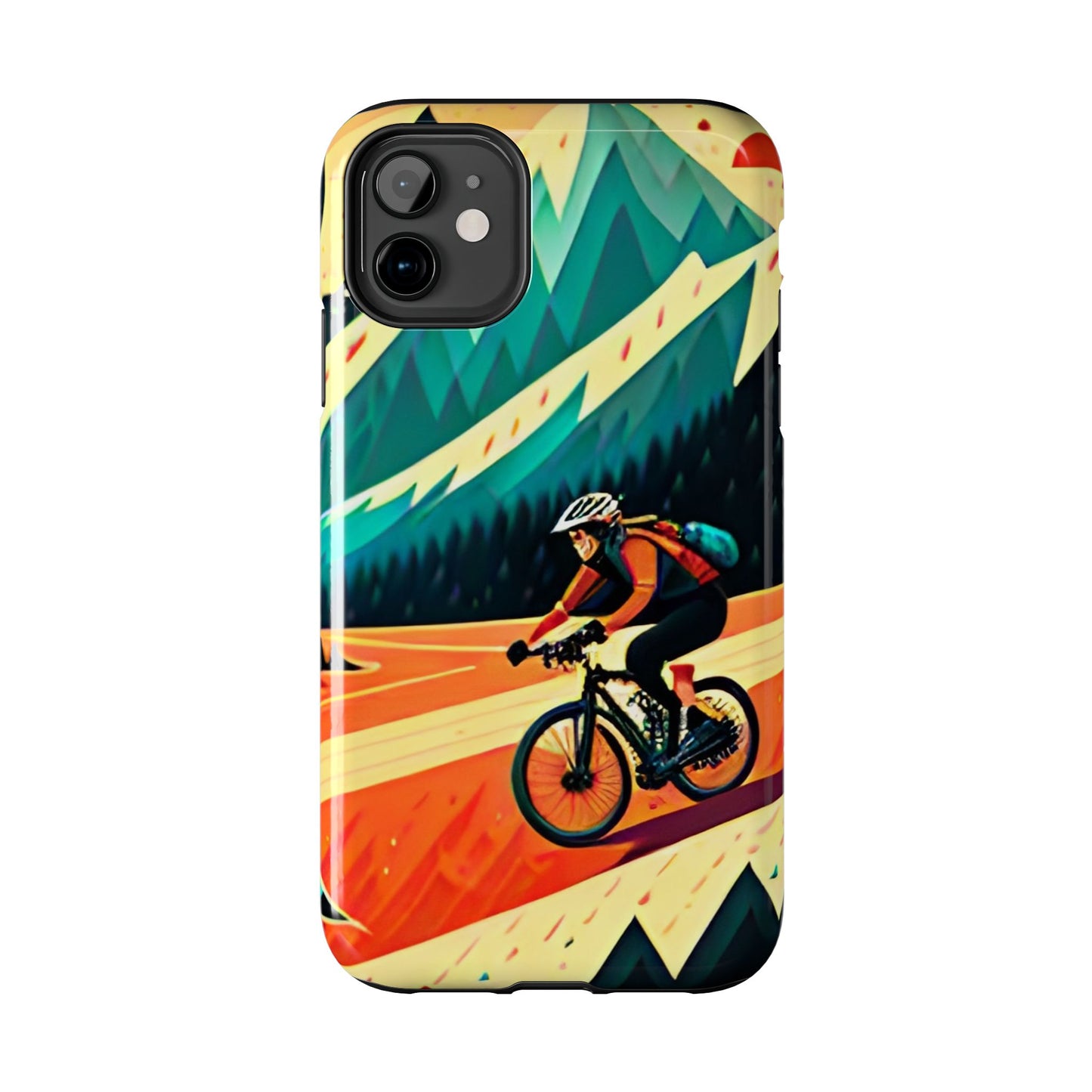 Mountain Biking Cycling Tough iPhone Phone Cases