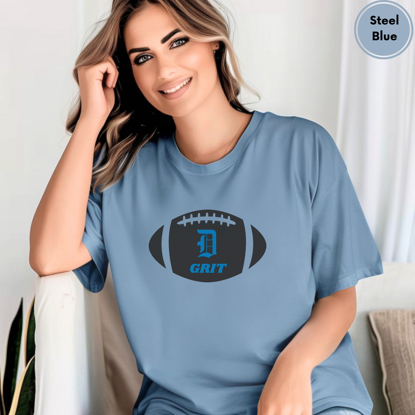 Detroit Football Unisex Jersey Short Sleeve Tee