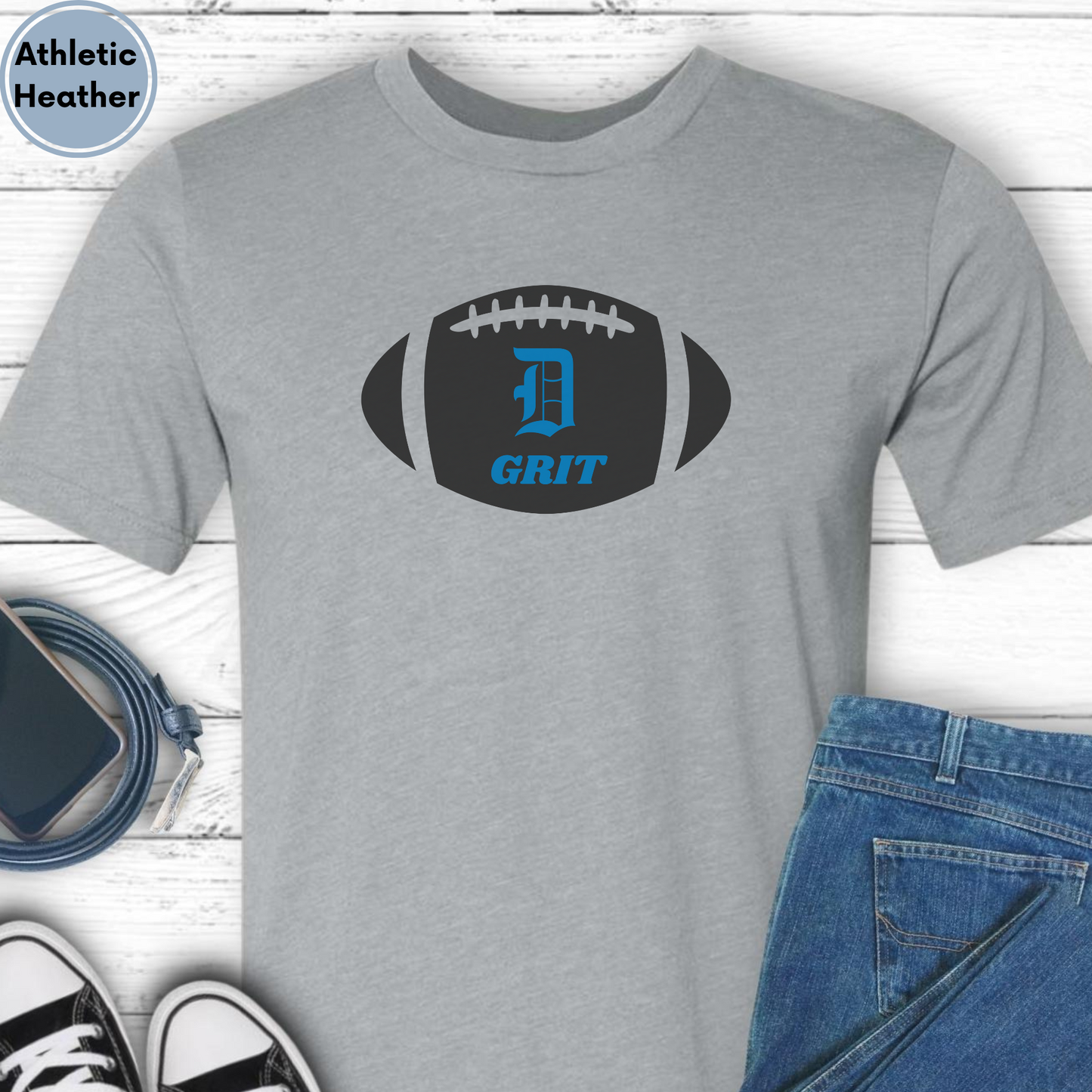 Detroit Football Unisex Jersey Short Sleeve Tee