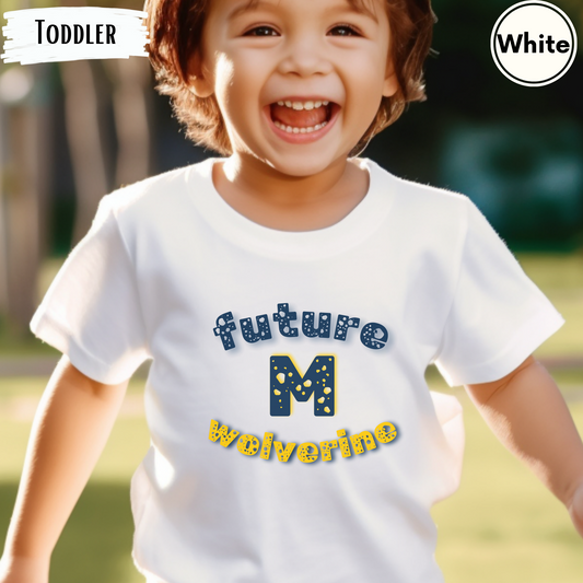 Michigan Future Wolverine Toddler Short Sleeve Tee