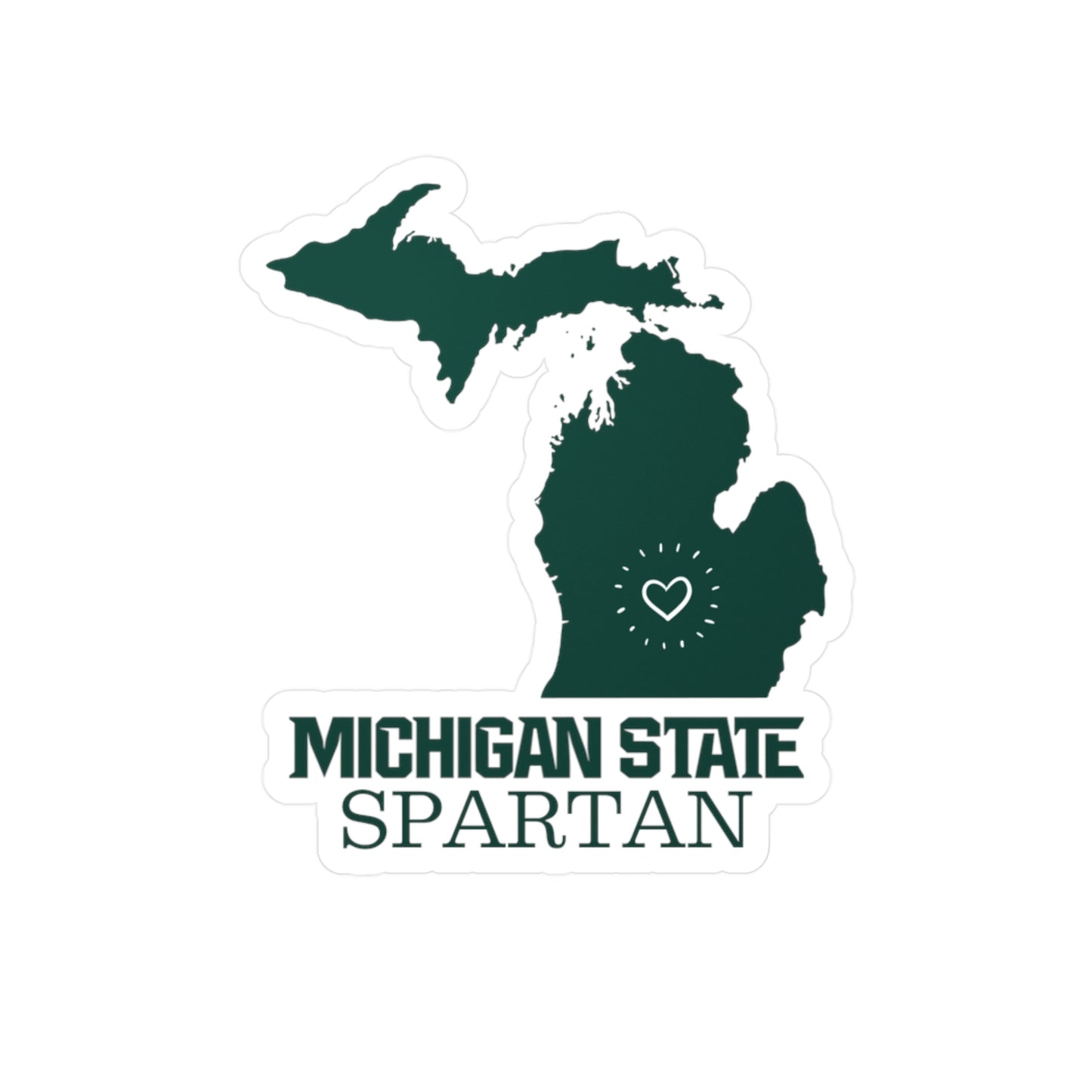 MSU Vinyl Decal Multiple Sizes Decal for Indoors and Outdoors