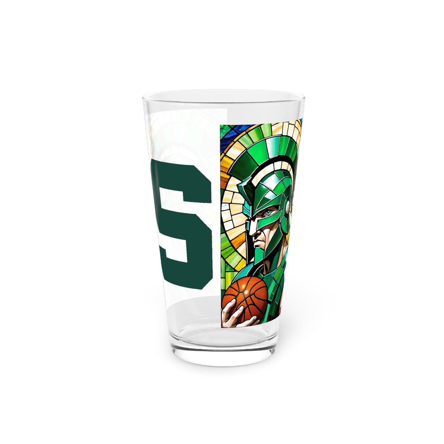 Basketball Spartan Pint Glass