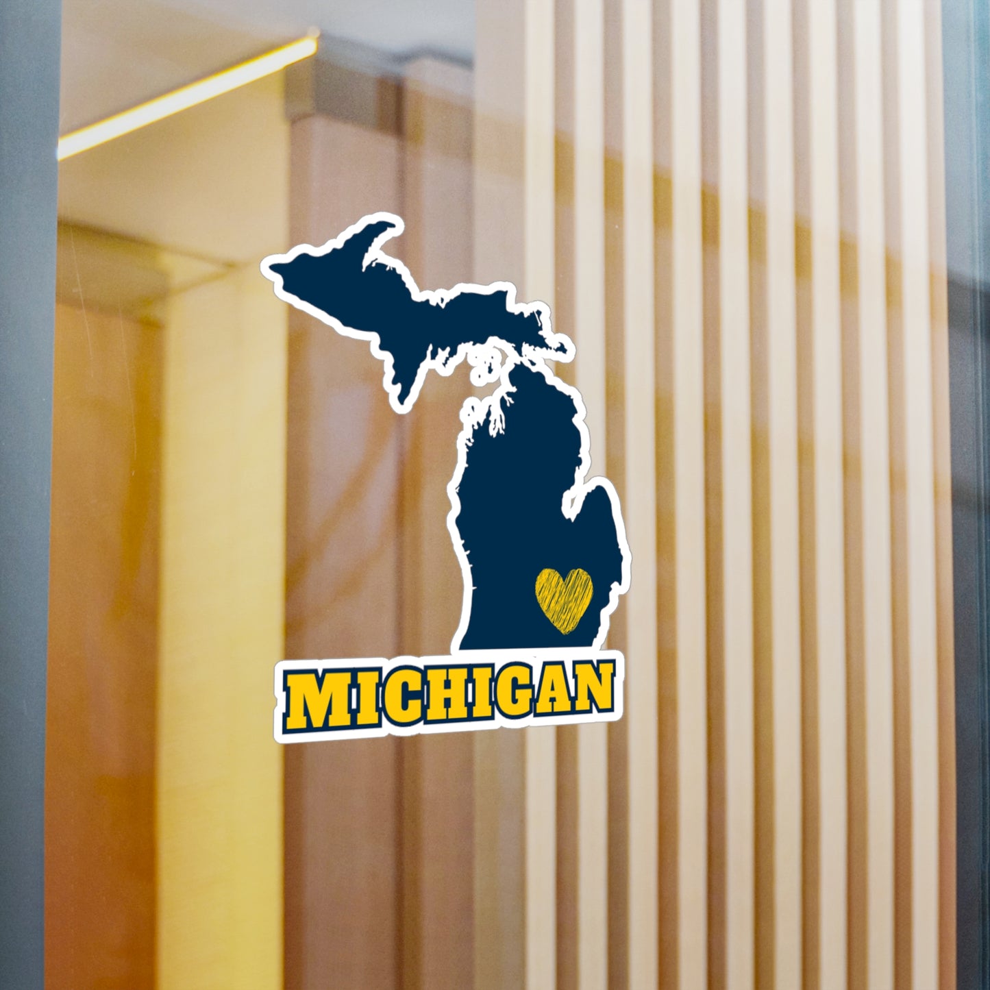 U of M LOVE Vinyl Decal Multiple Sizes for Indoors and Outdoors