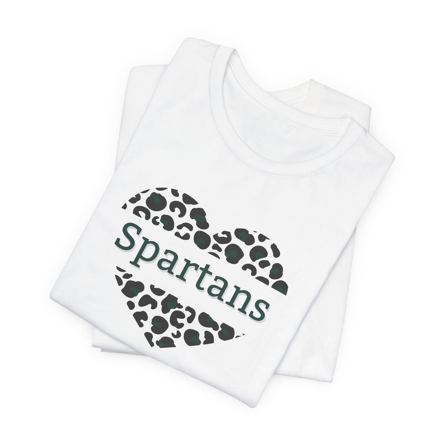 Spartan Heart Leopard PrintShort Sleeve Tee