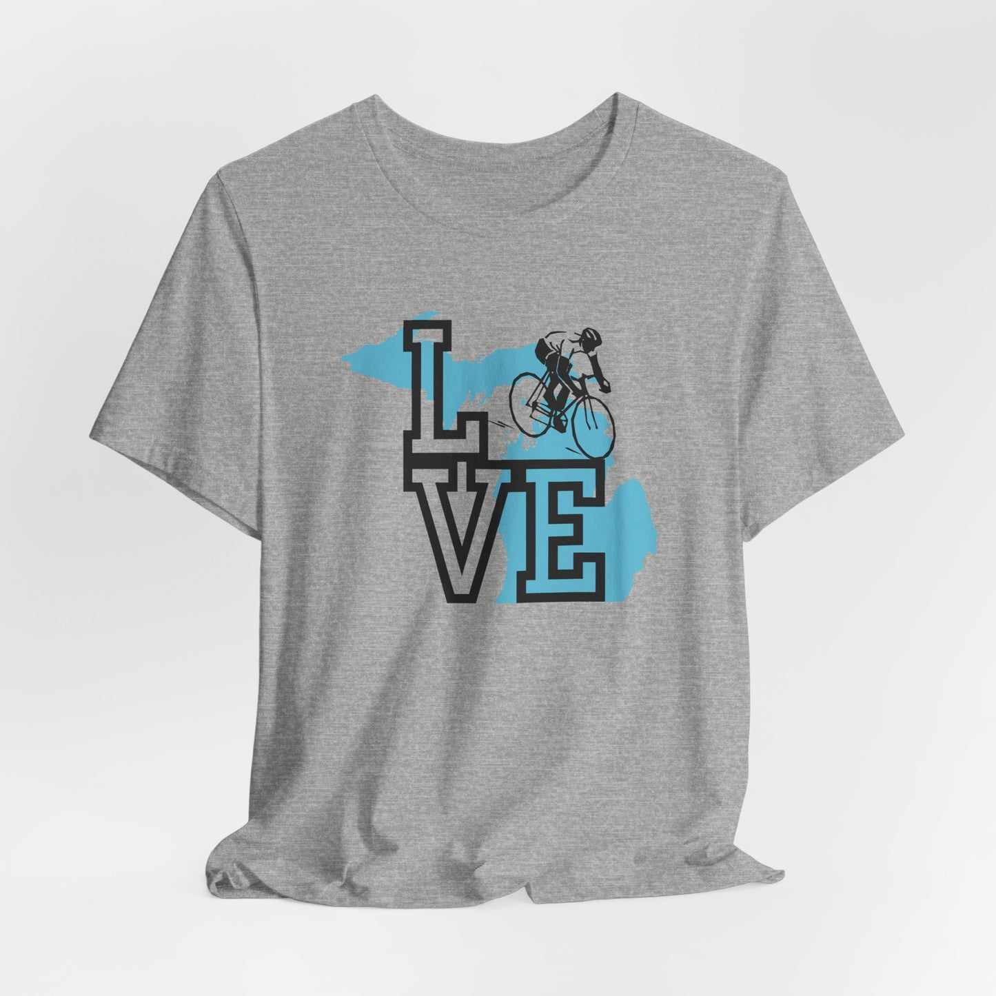 Love Road Cycling Biking Michigan shirt