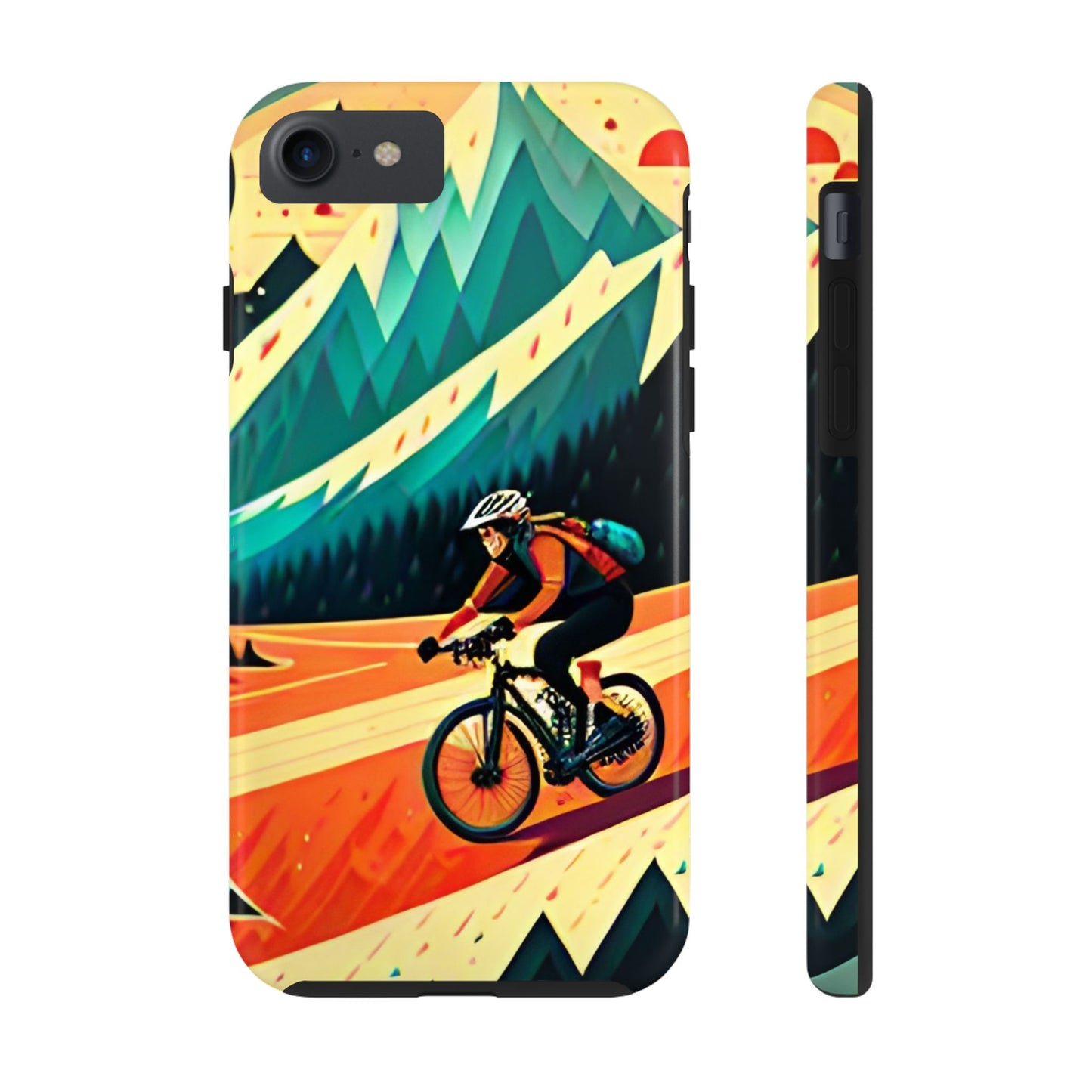 Mountain Biking Cycling Tough iPhone Phone Cases