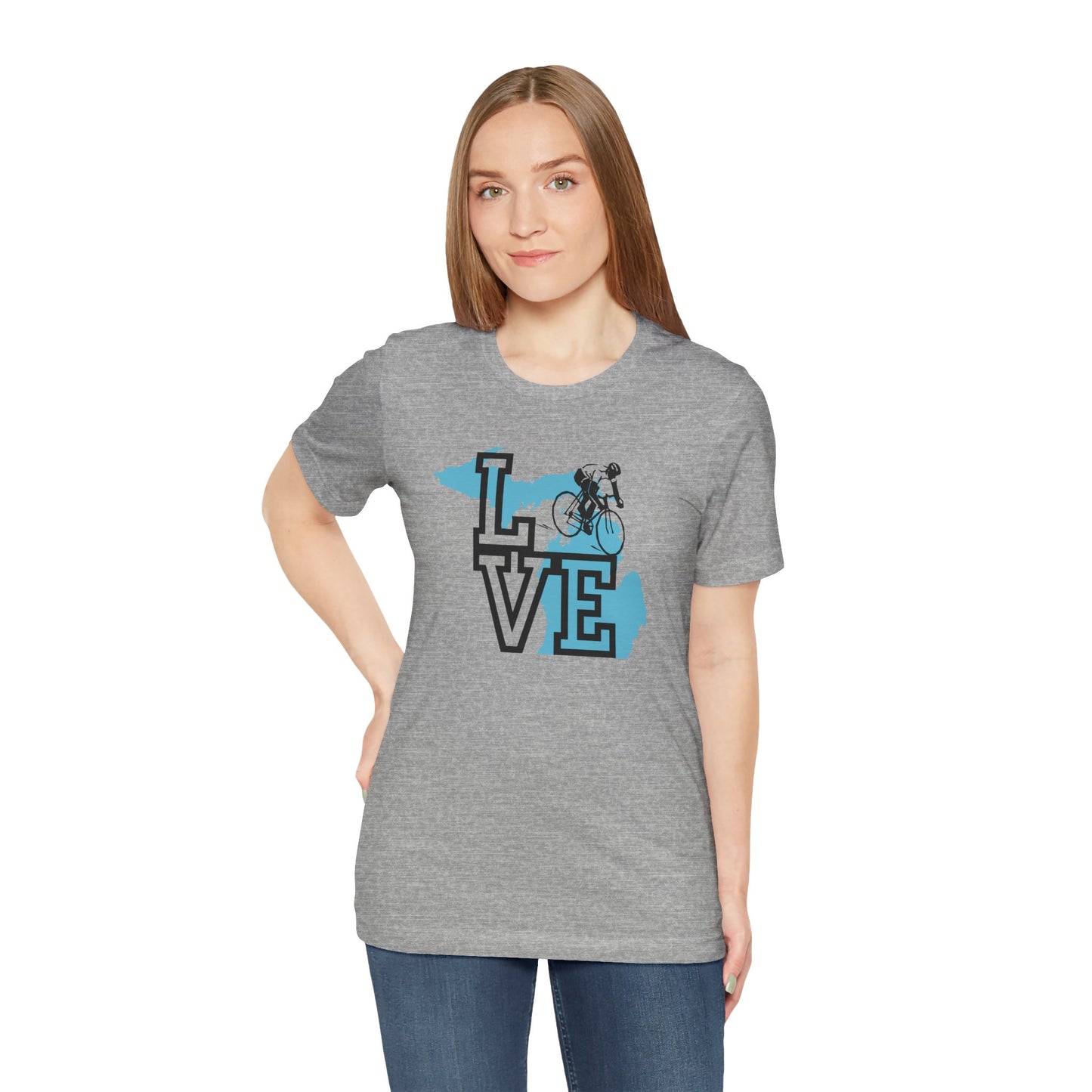 Love Road Cycling Biking Michigan shirt