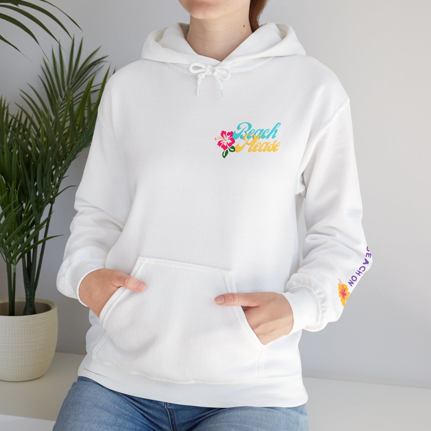 Beach Please Unisex Heavy Blend Hooded Sweatshirt