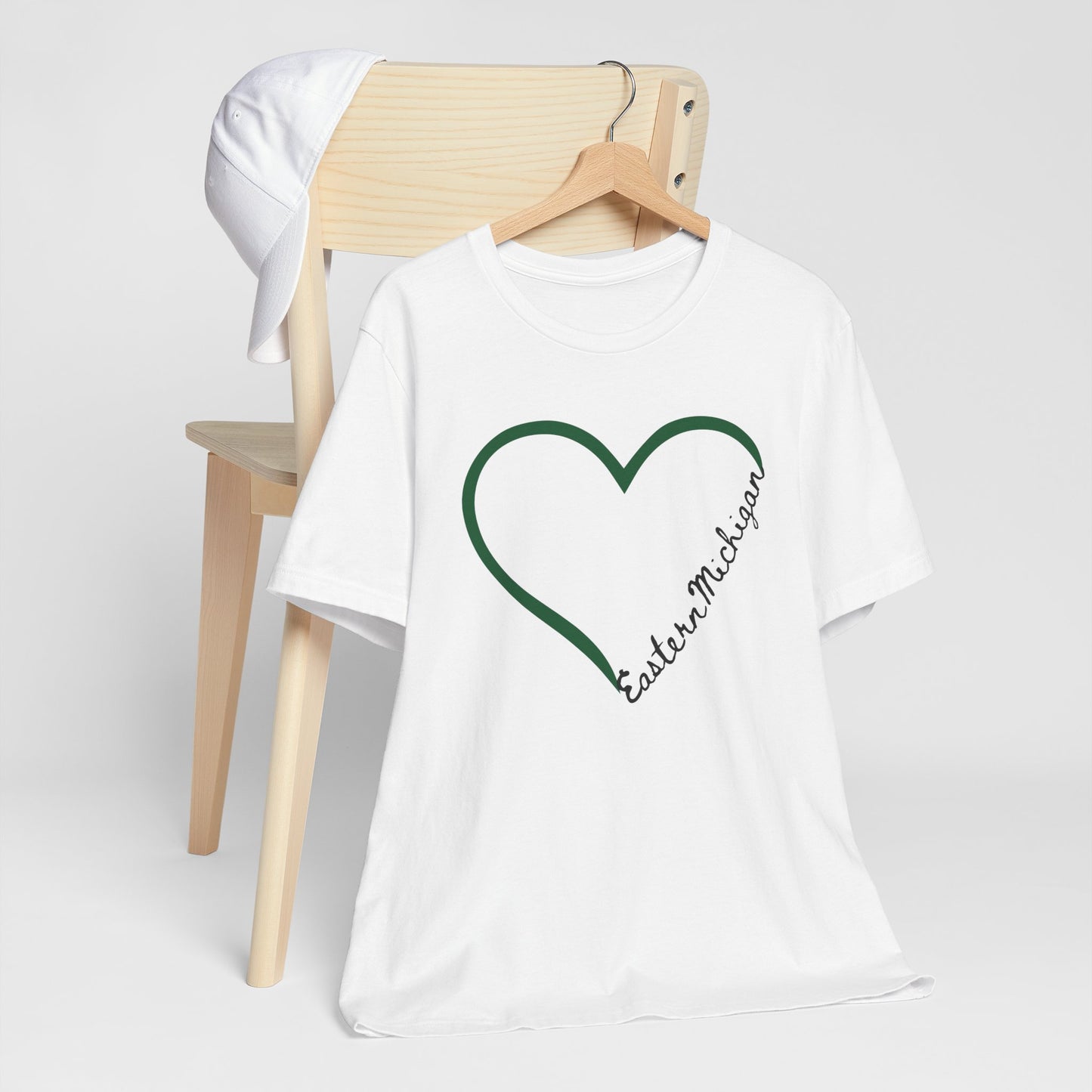 Eastern Michigan Heart tshirt