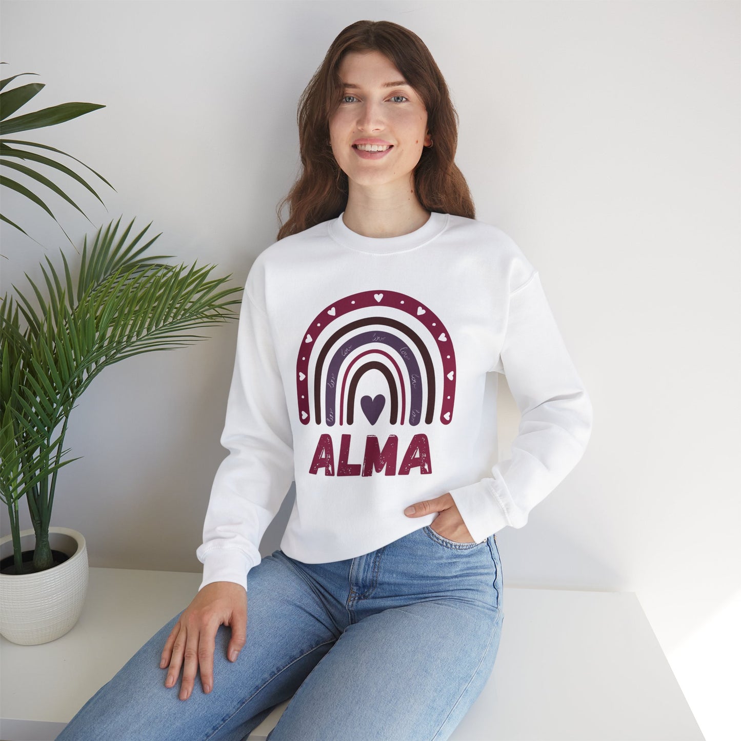 Alma College Rainbow Sweatshirt