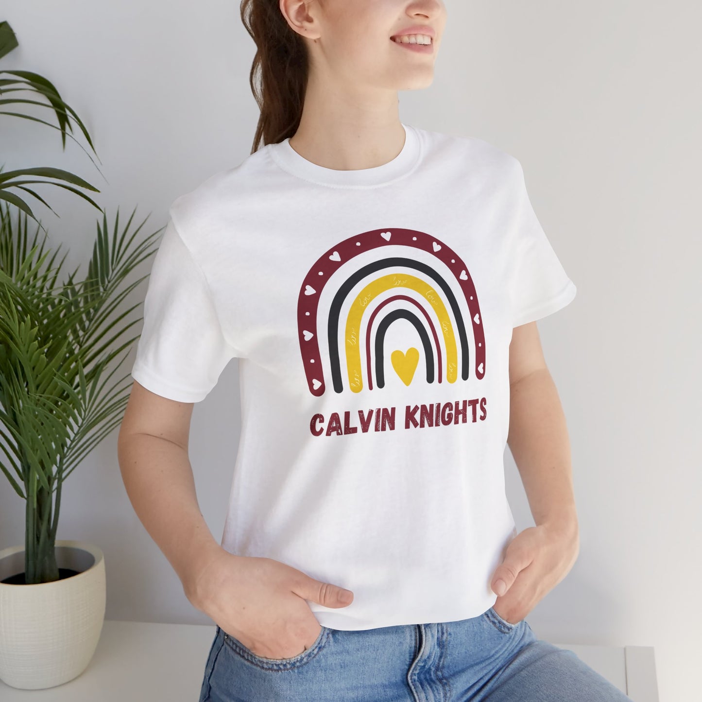 Calvin College Knights Rainbow Tshirt