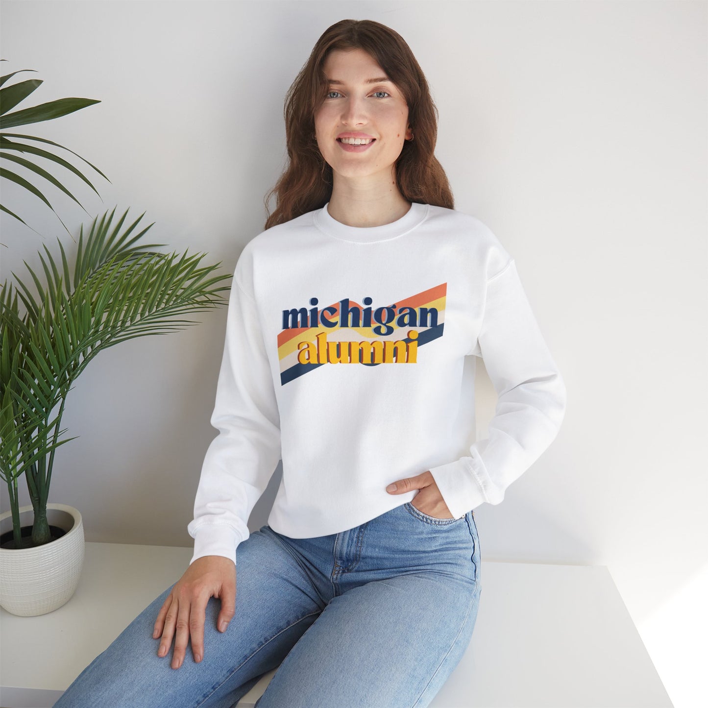 Michigan Alumni Vintage Sweatshirt