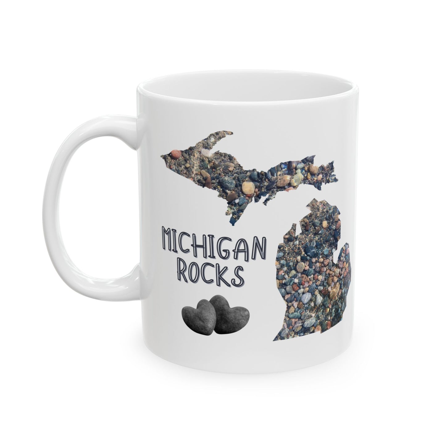 Michigan Rocks Ceramic Mug, (11oz, 15oz)