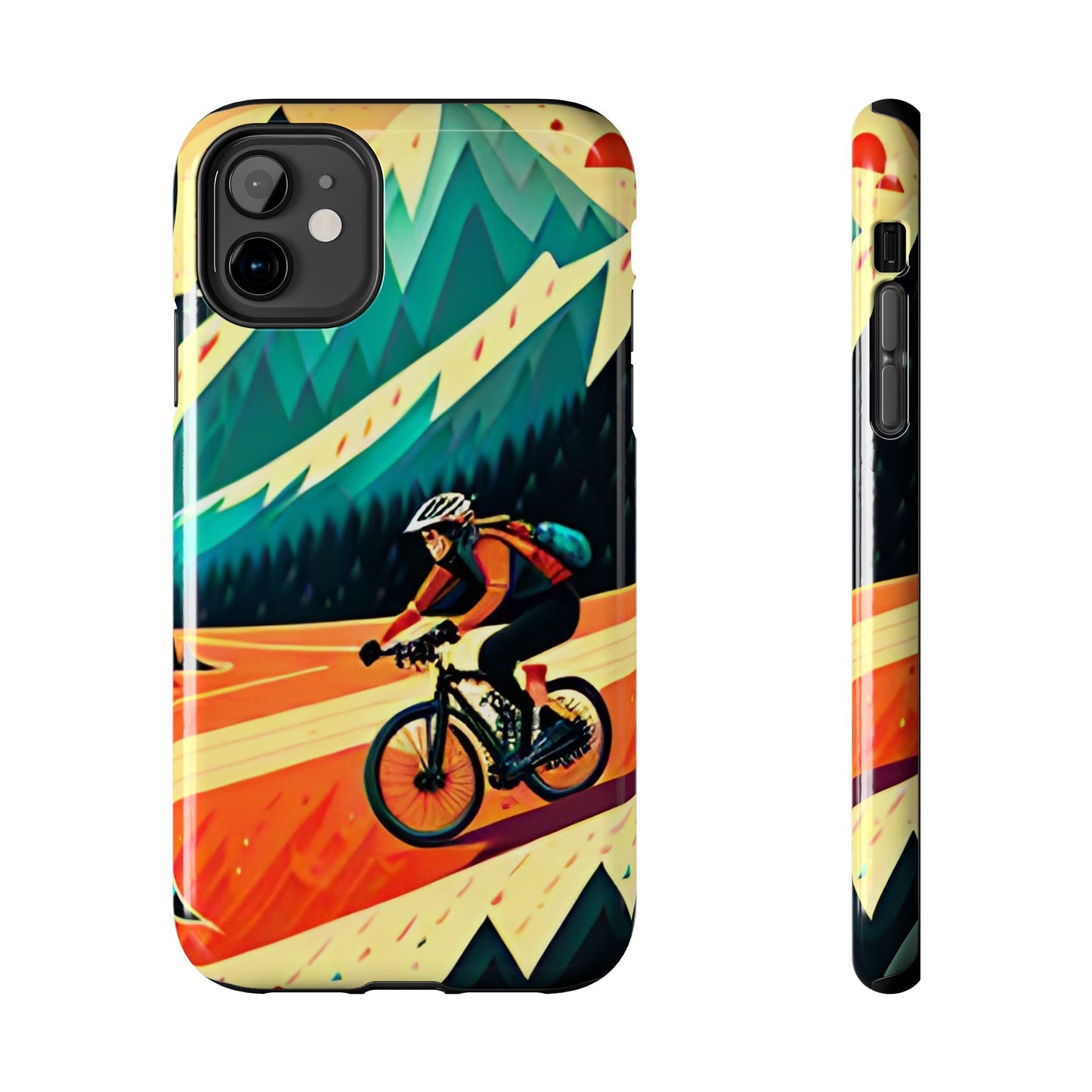 Mountain Biking Cycling Tough iPhone Phone Cases