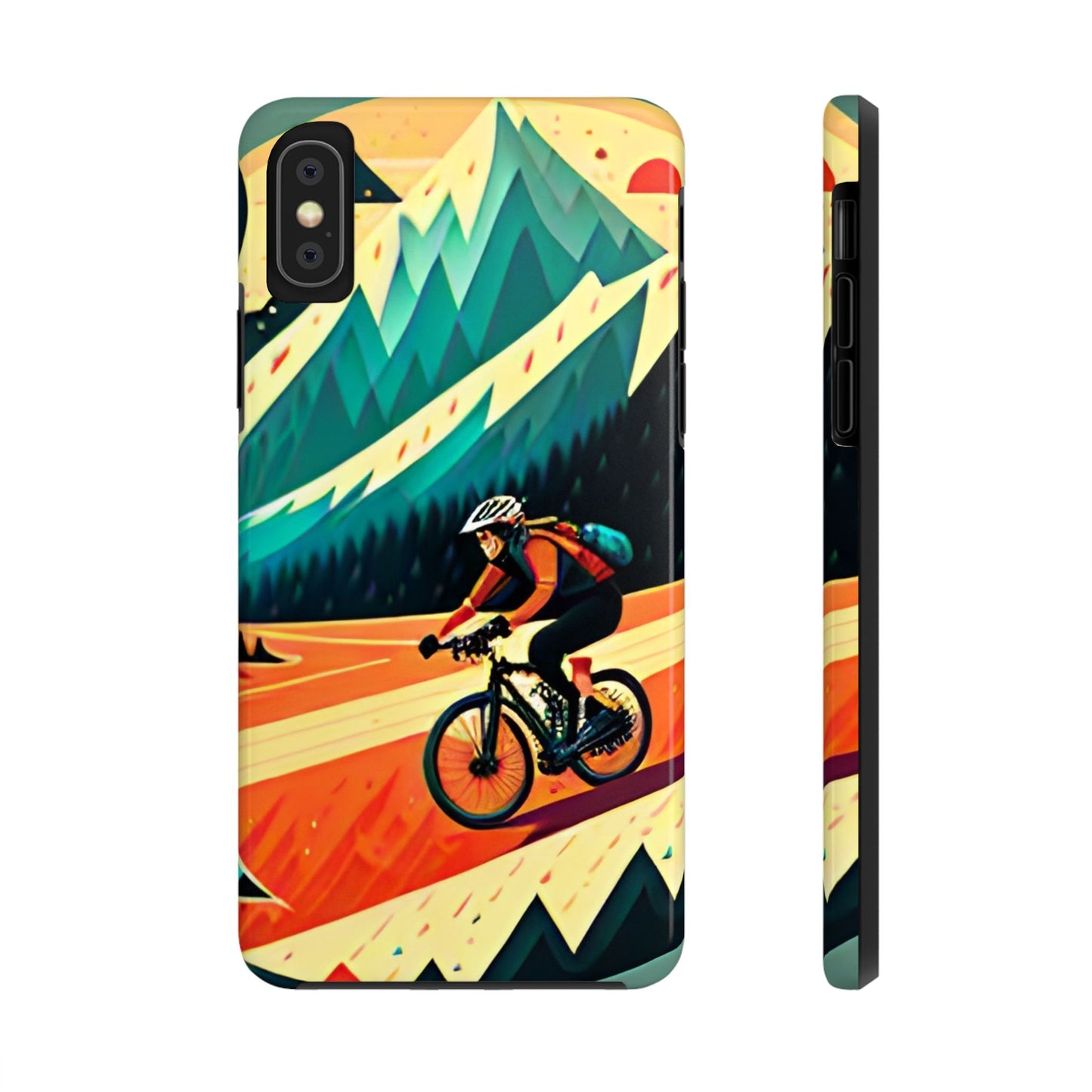 Mountain Biking Cycling Tough iPhone Phone Cases