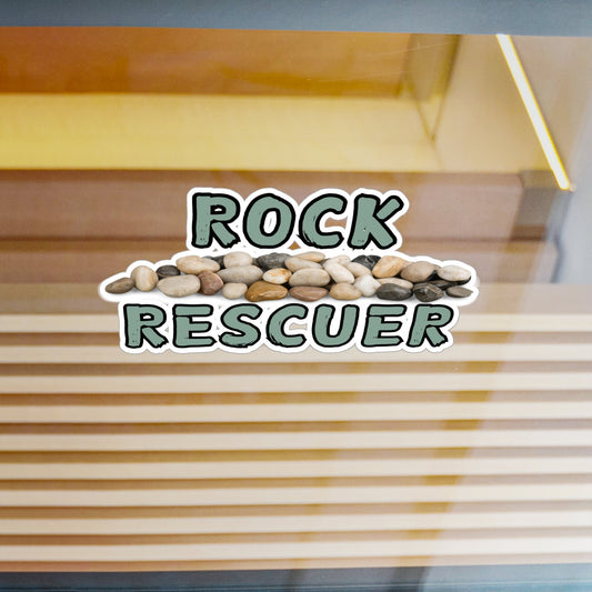 Rock Hunter Rock Collector Rock Rescuer Vinyl Decal Multiple Sizes for Outdoors or Indoors