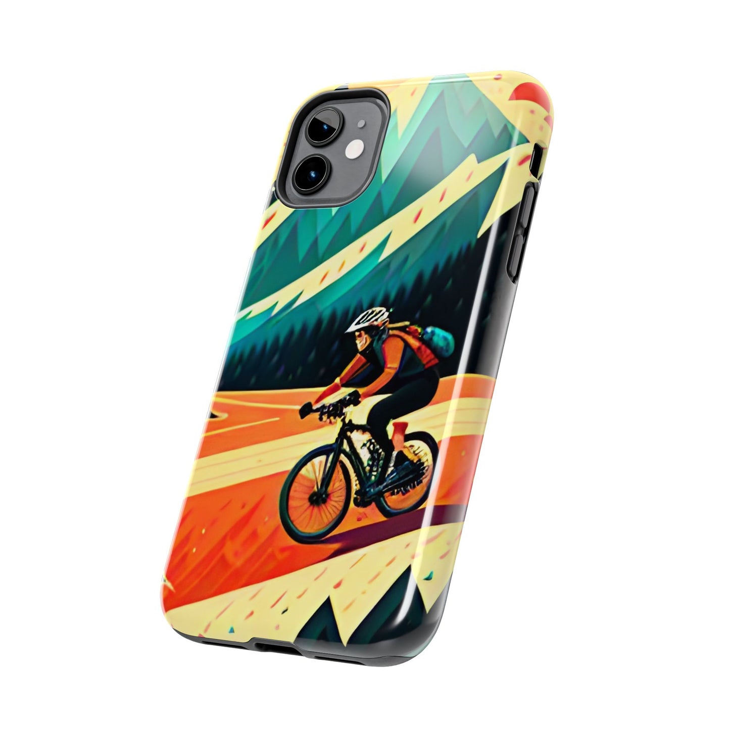 Mountain Biking Cycling Tough iPhone Phone Cases