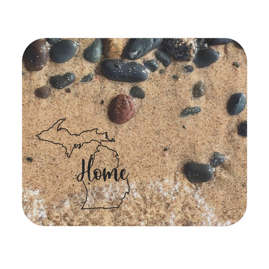 Lake Michigan Rocks Mouse Pad