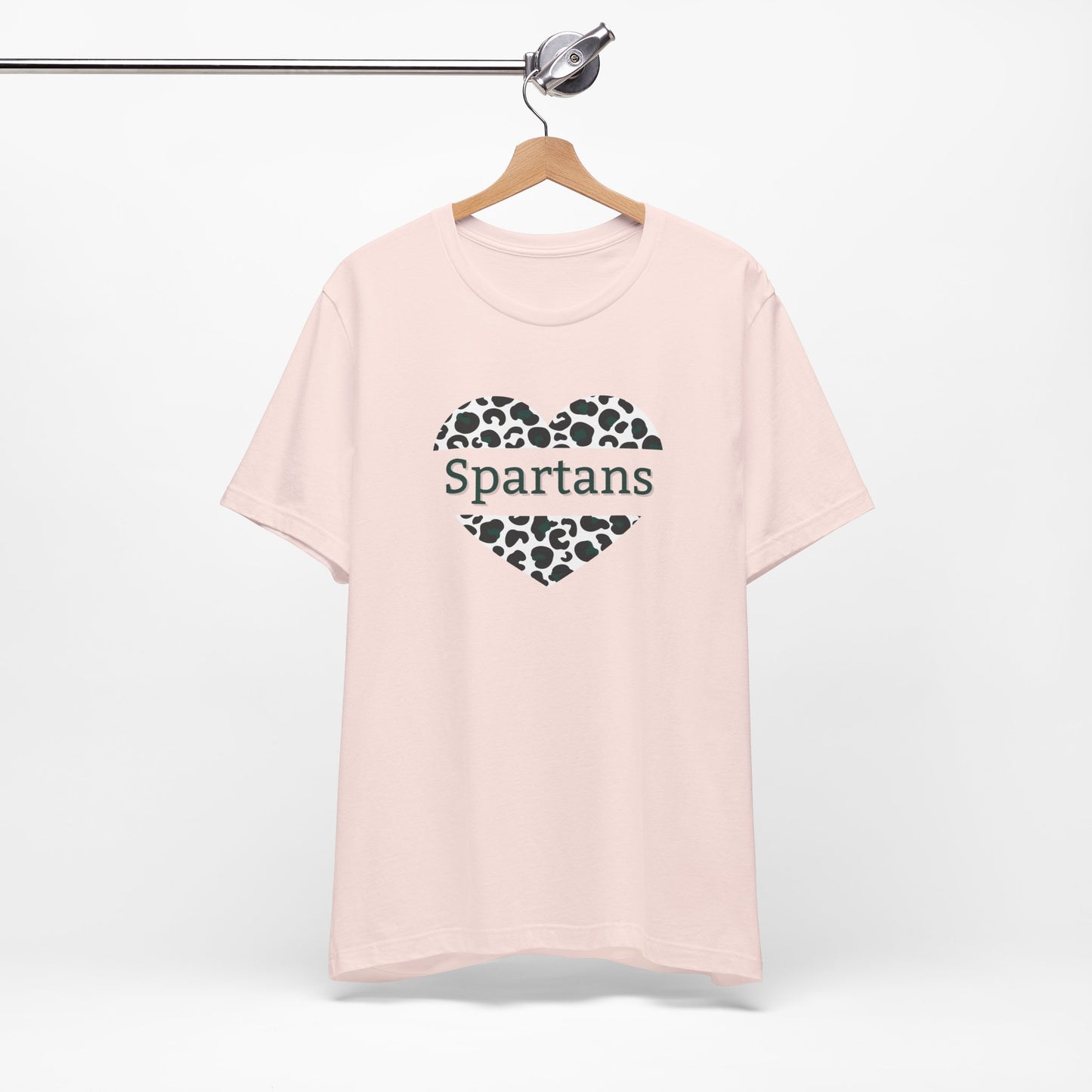 Spartan Heart Leopard PrintShort Sleeve Tee