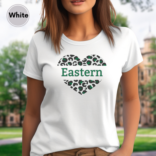 Eastern Michigan Cheetah Print Tshirt