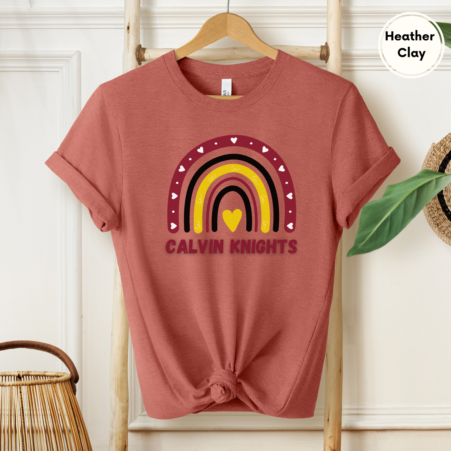 Calvin College Knights Rainbow Tshirt