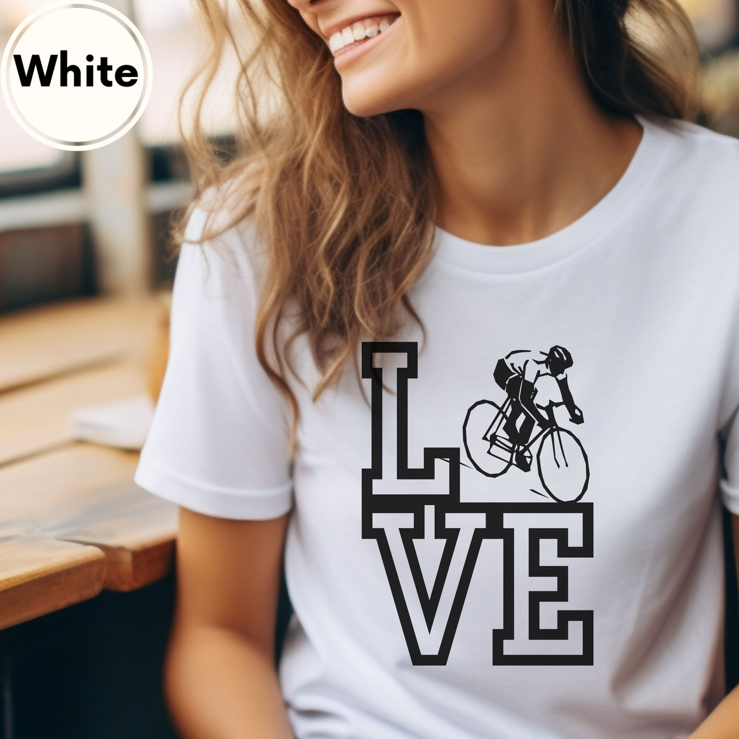 Love Road Cycling Road Biking tshirt